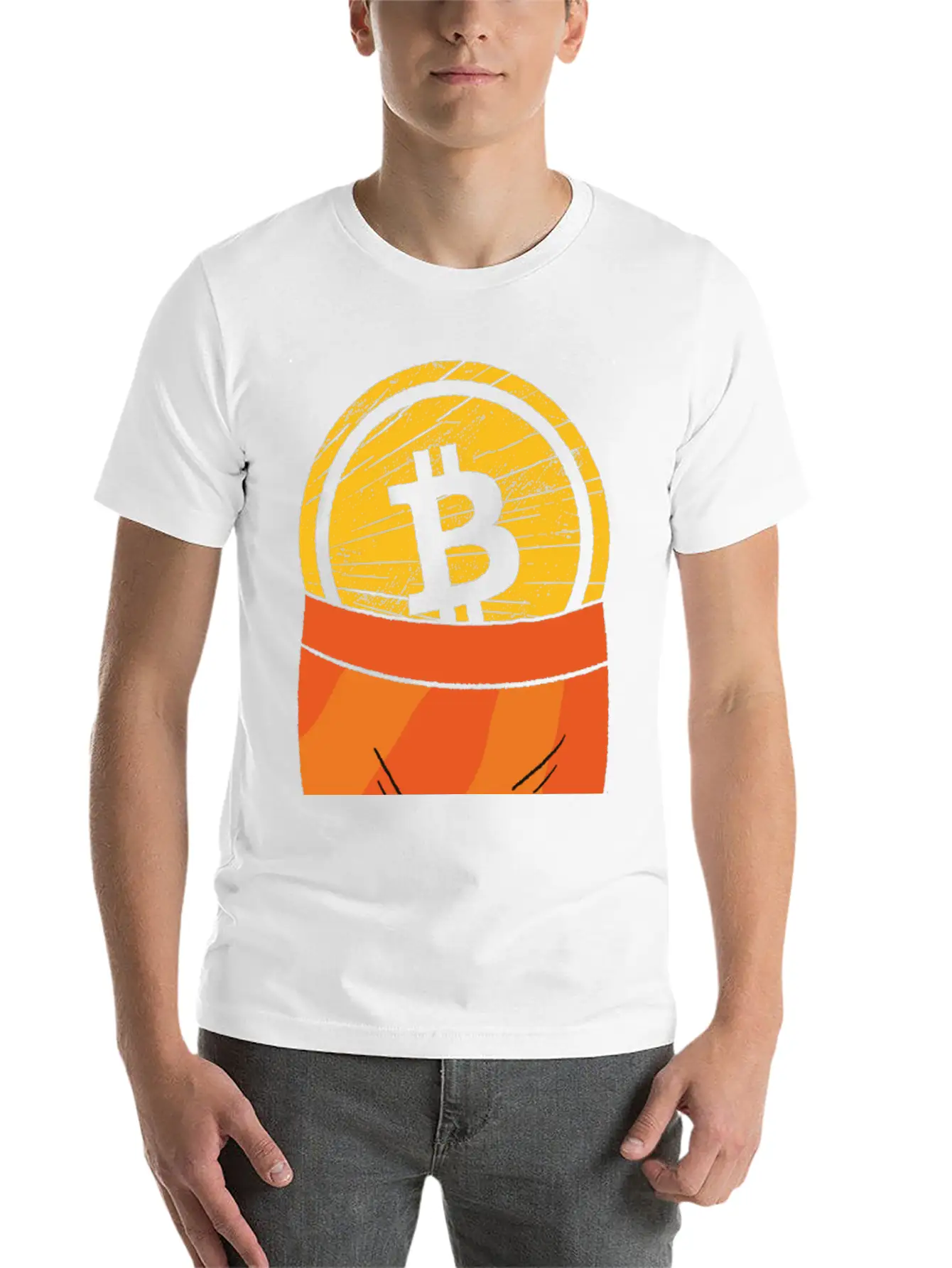 Funny Bitcoin Crypto Blockchain Btc Fun Lovers Timeless Short Sleeve Tee – Comfy And Minimalist Design