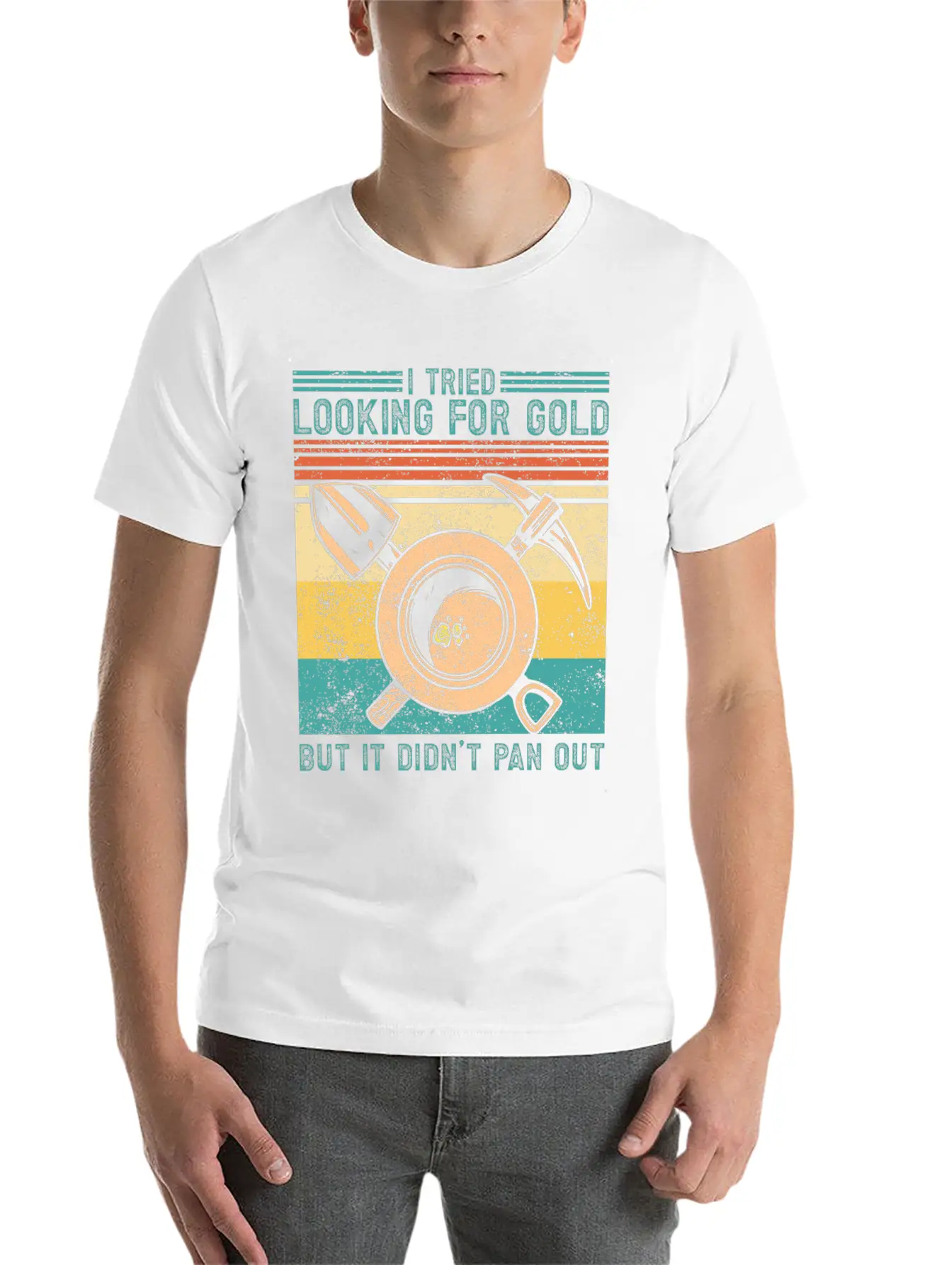 Funny Gold Panning Gold Prospectors Gold Miner Dig Timeless Short Sleeve Tee – Comfy And Minimalist Design