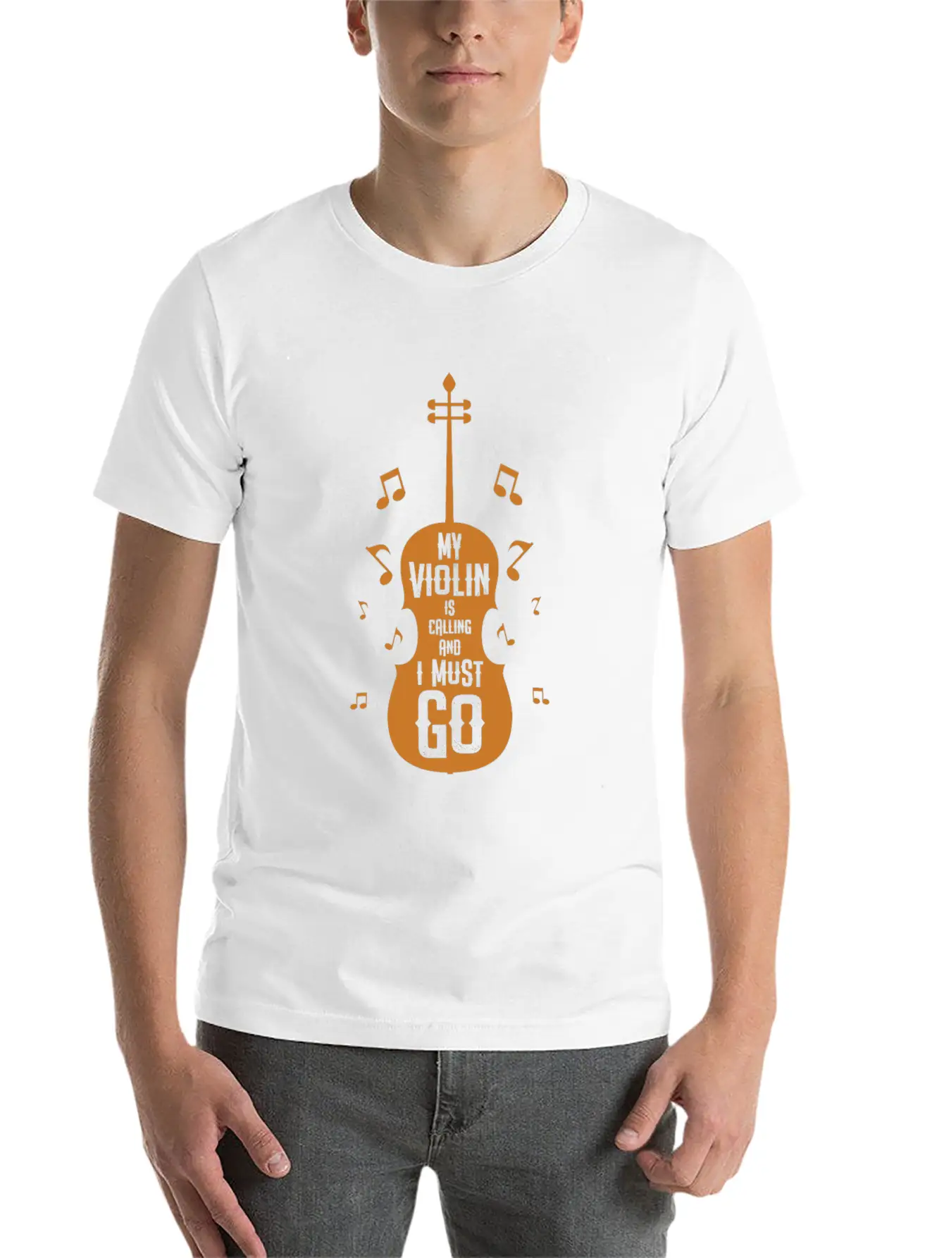 Funny My Violin Is Calling Gift Timeless Short Sleeve Tee – Comfy And Minimalist Design