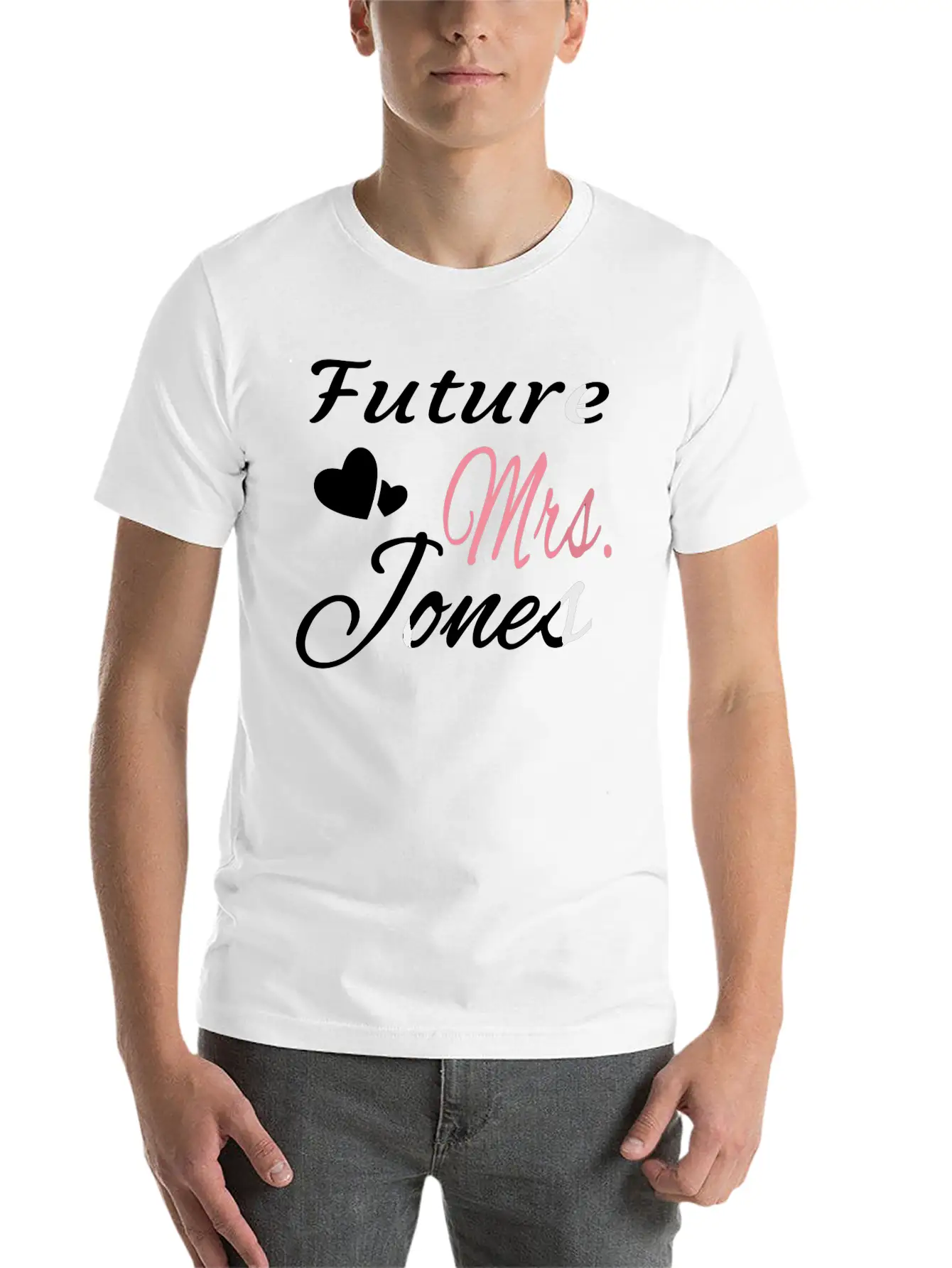 Future Mrs Jones Bride Wife Bridal Shower Engaged Timeless Short Sleeve Tee – Comfy And Minimalist Design