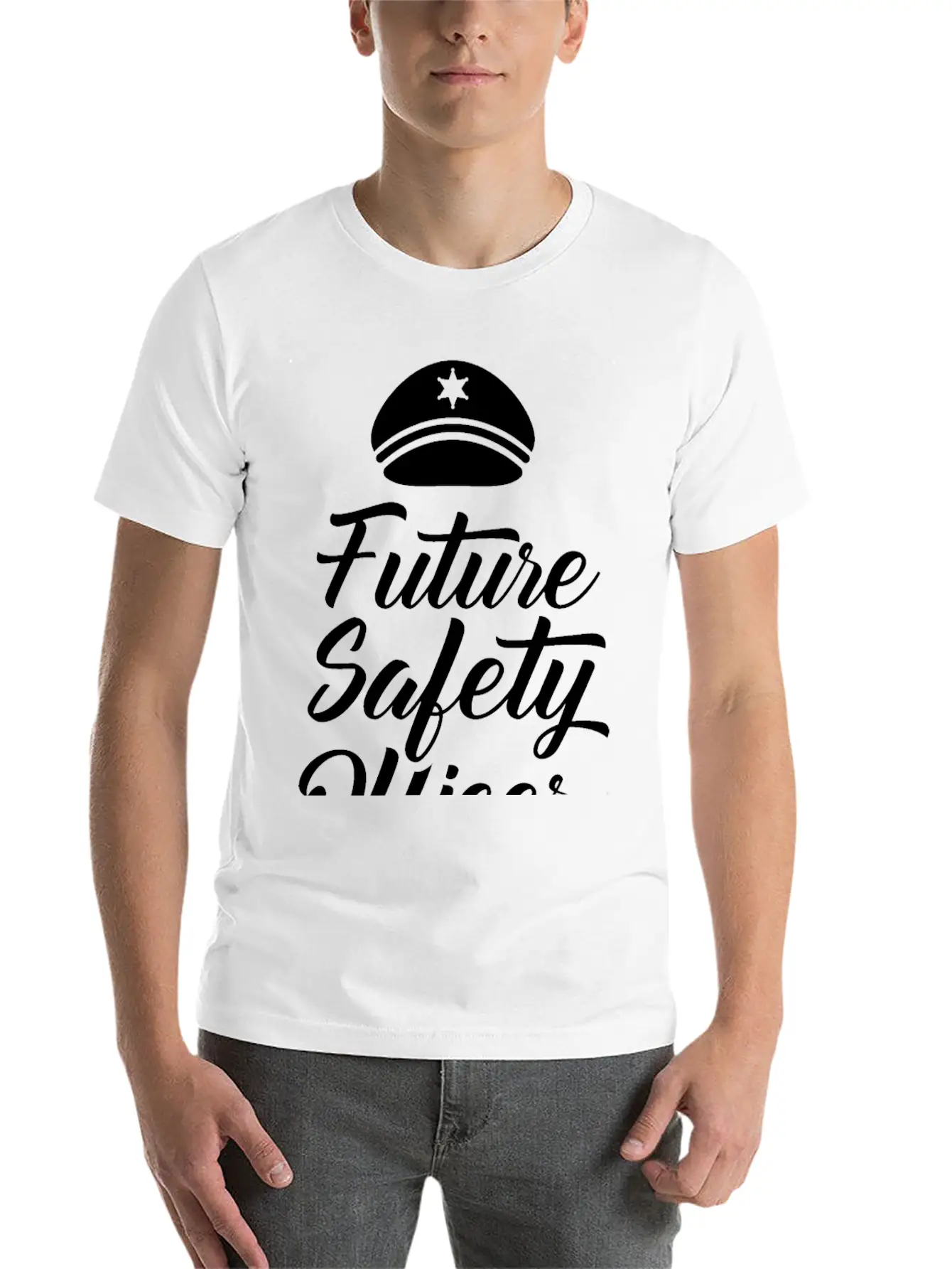Future Safety Officer Saying Security Cop Guard Unisex Casual T-Shirt – Clean Design For Daily Comfort