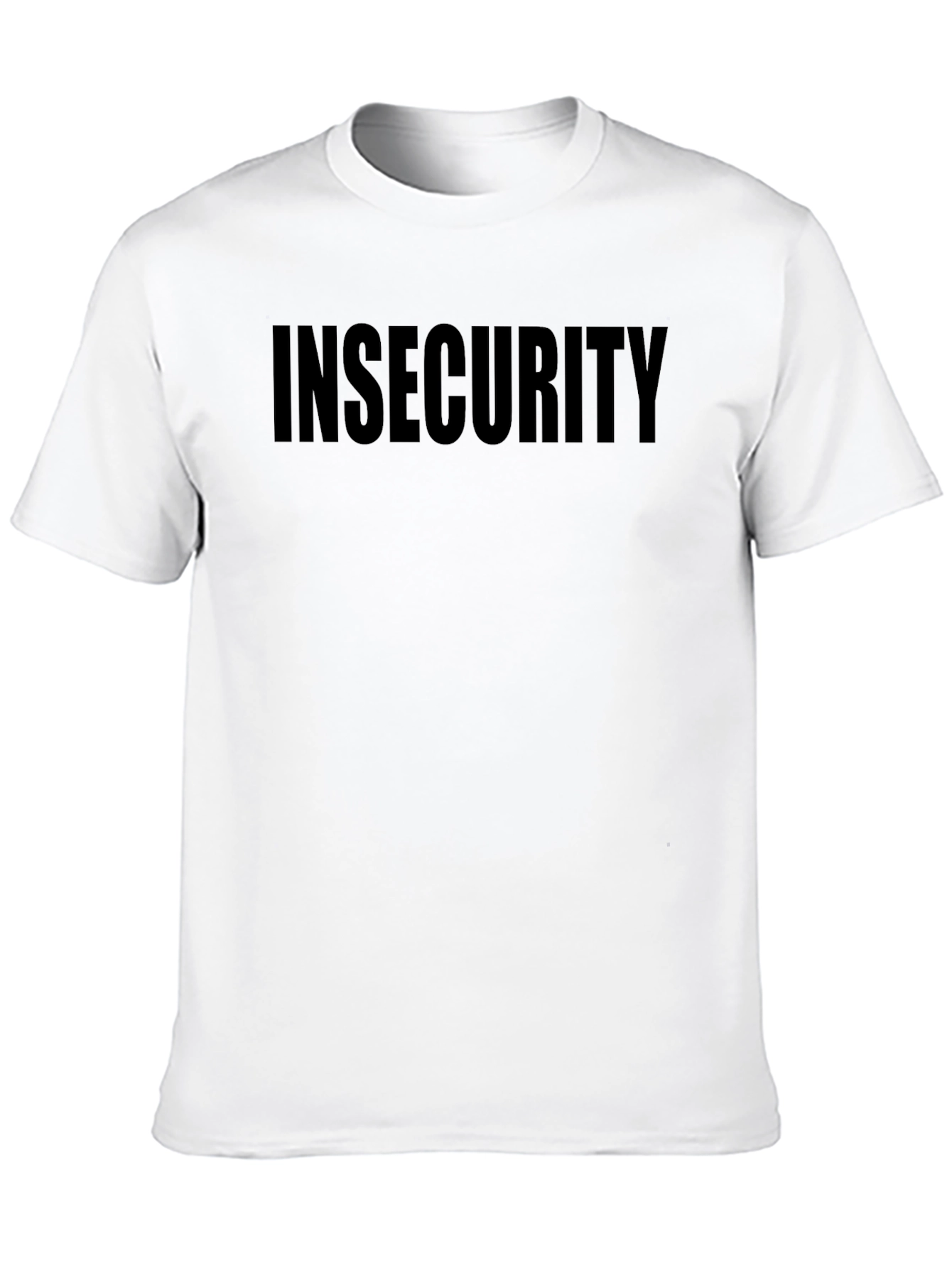Insecurity Graphic Tee - Black Cotton T-Shirt
