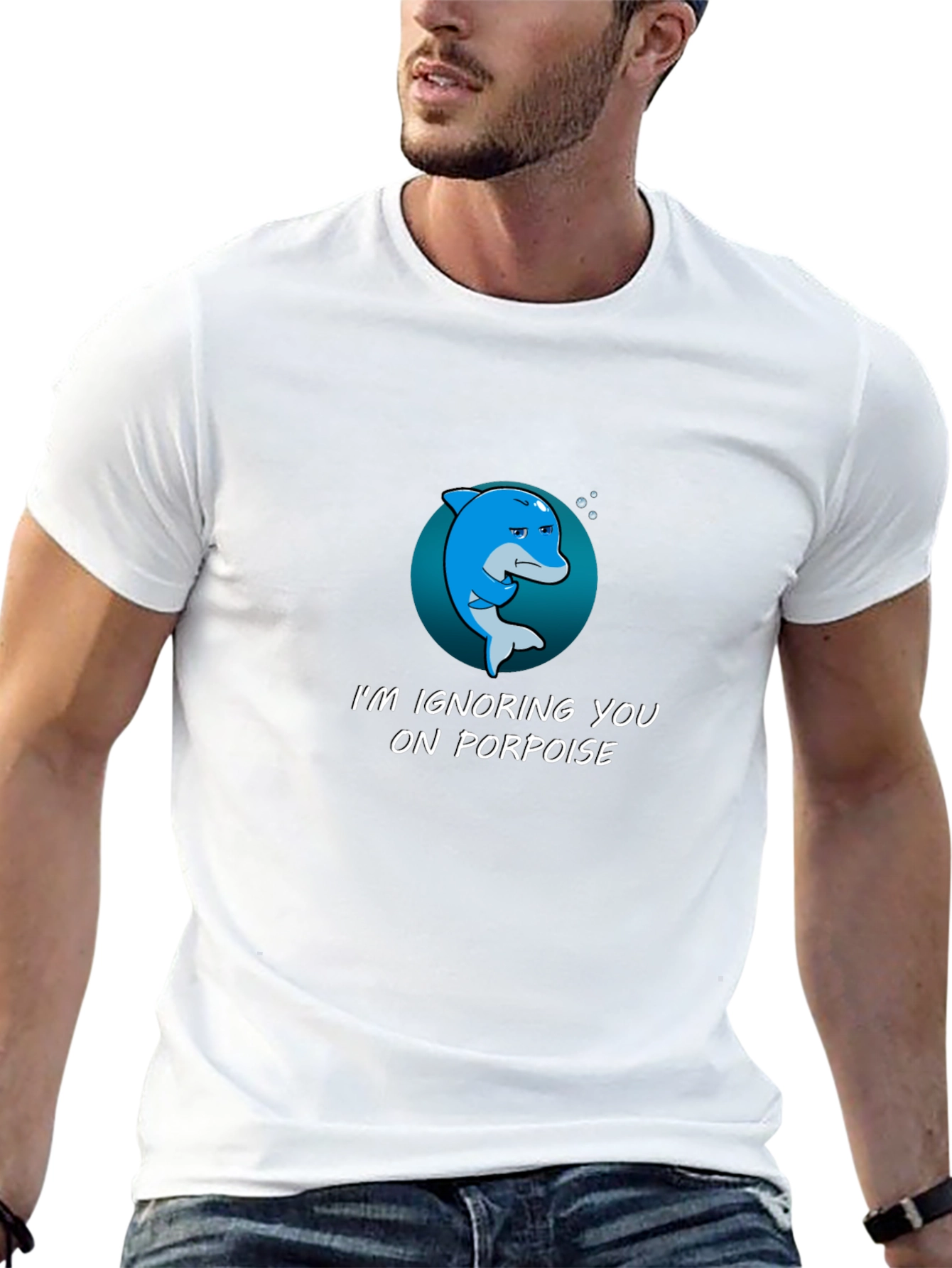 Ignoring You On Porpoise Graphic T-Shirt