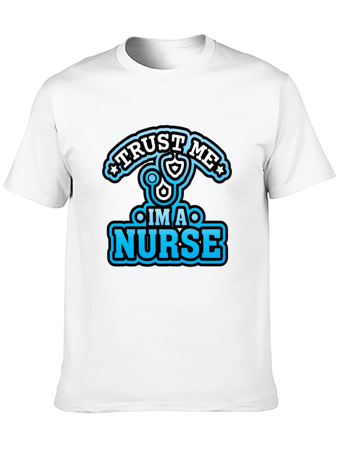 Trust Me Im a Nurse Black Graphic Tee