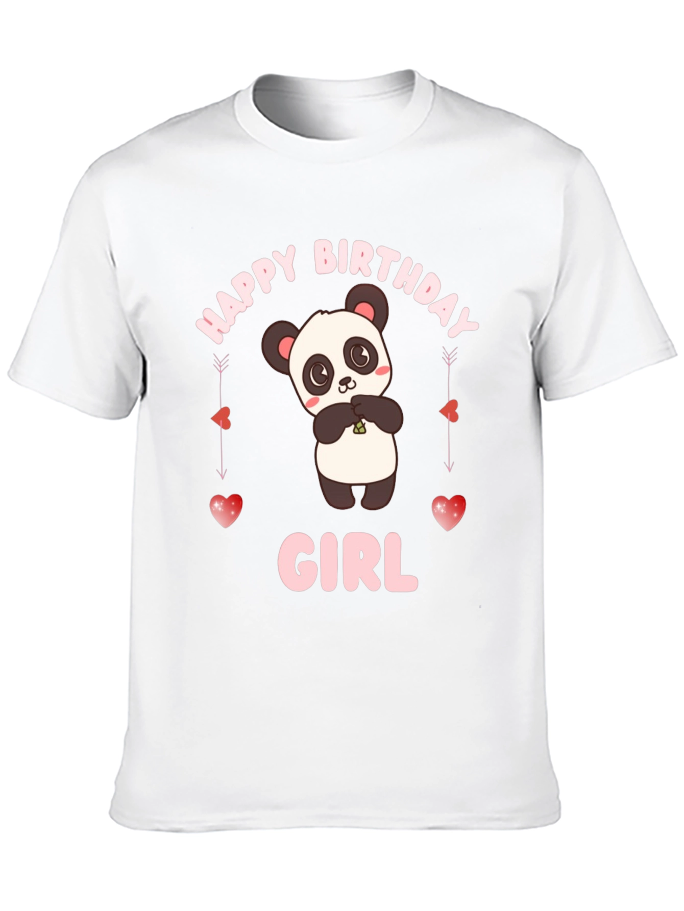 Happy Birthday Girl Panda T-Shirt