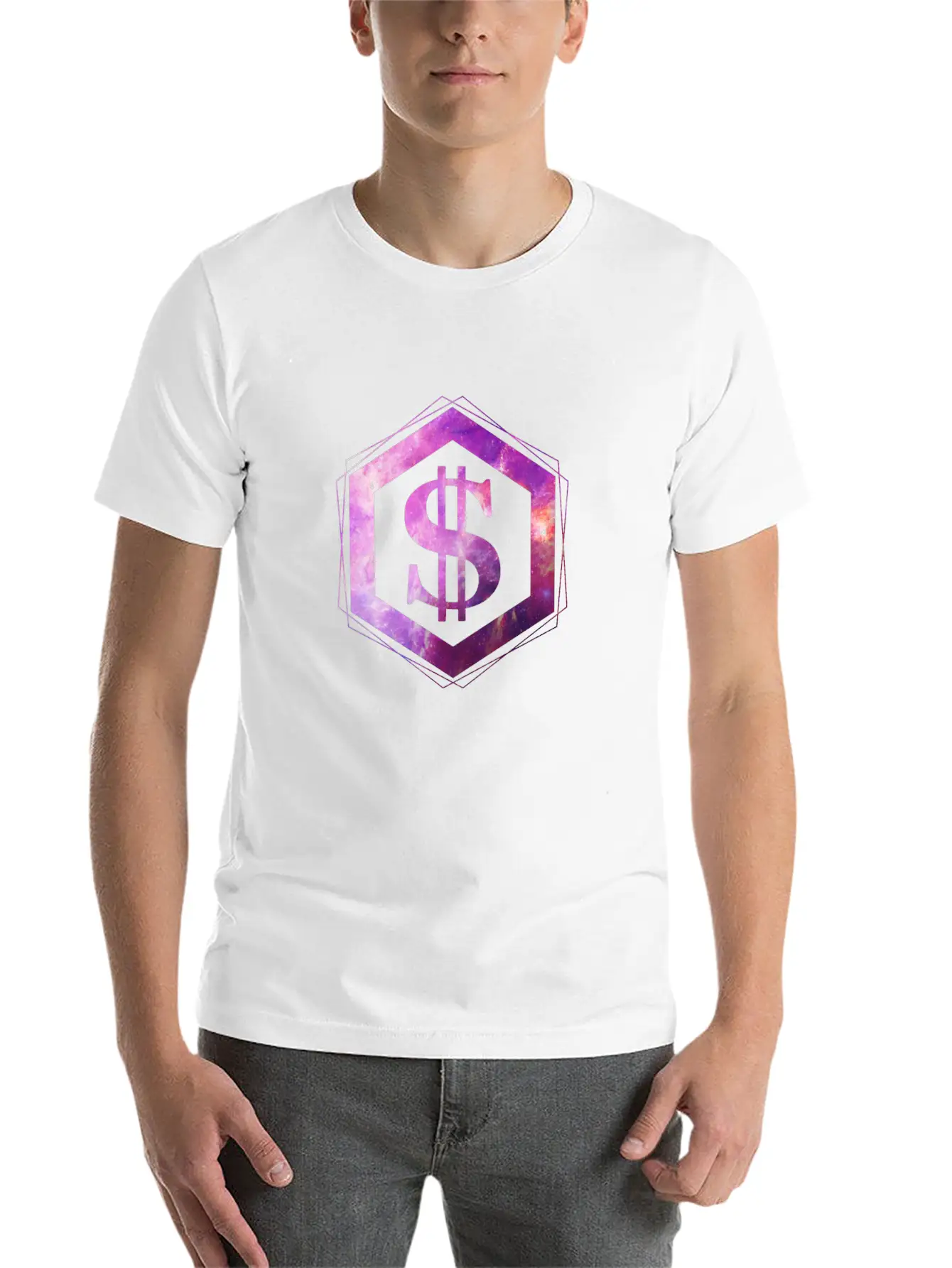 Galaxy Dollar Unisex Short Sleeve Soft Cotton T-Shirt – Casual Everyday Wear