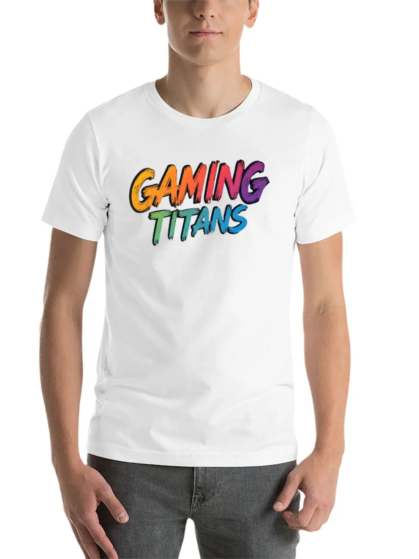 Gaming Titans Unisex Casual T-Shirt – Clean Design For Daily Comfort