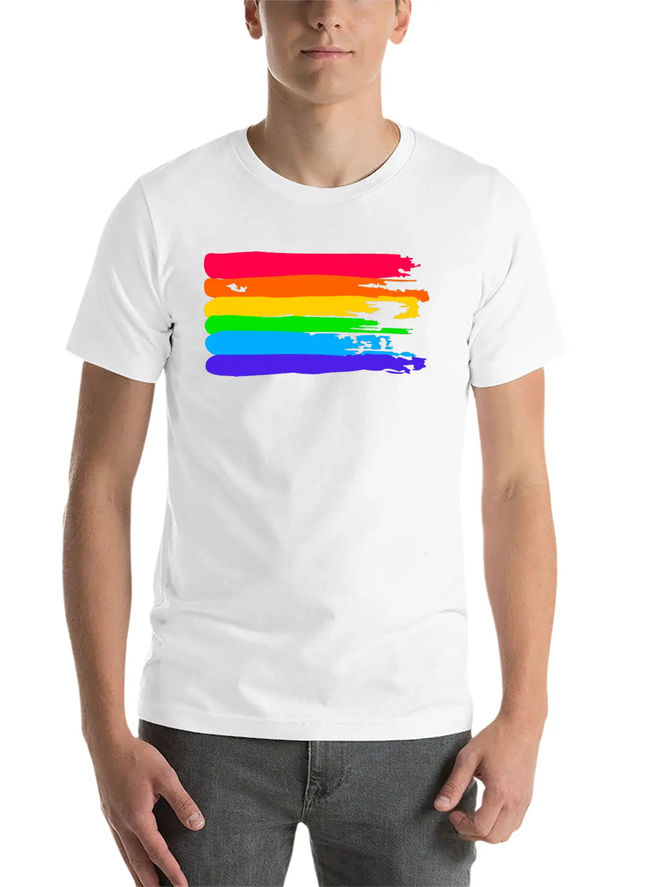 Gay Pride Flag Stylish Everyday T-Shirt – Unisex Basic Cotton Tee