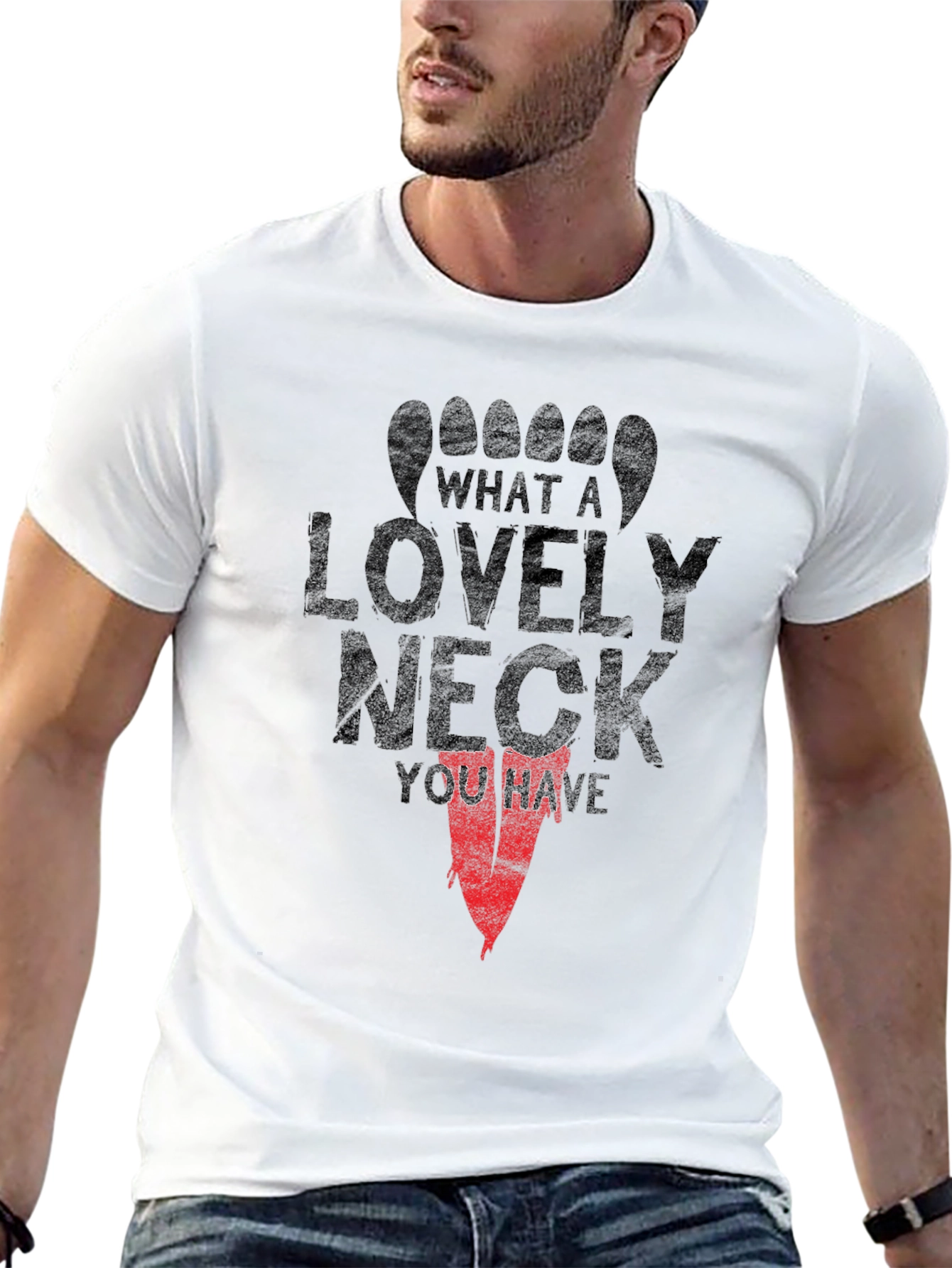 What a Lovely Neck T-Shirt Funny Graphic Tee