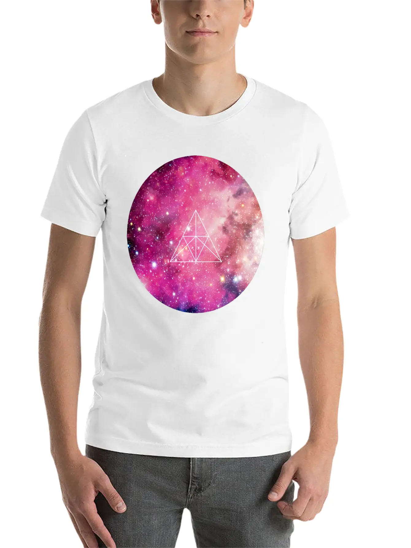 Geometric Space Solar Basic Graphic T-Shirt – Daily Comfort In Soft Cotton