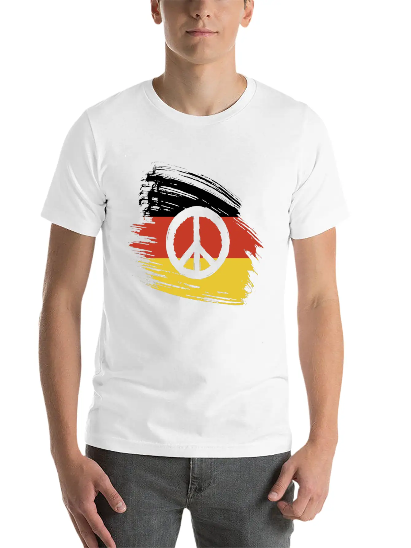 Germany Flag Peace Peace Comfortable Minimalist Graphic Tee – Summer Style Essential