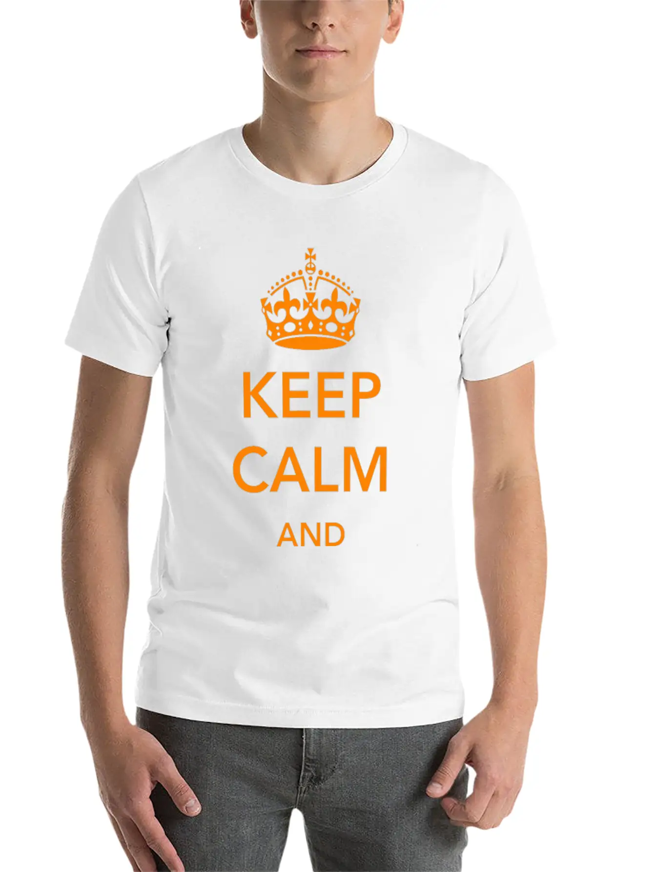 Ginger - Keep Calm And Ginger On Essential Unisex Summer Tee – Soft Cotton Casual Fit