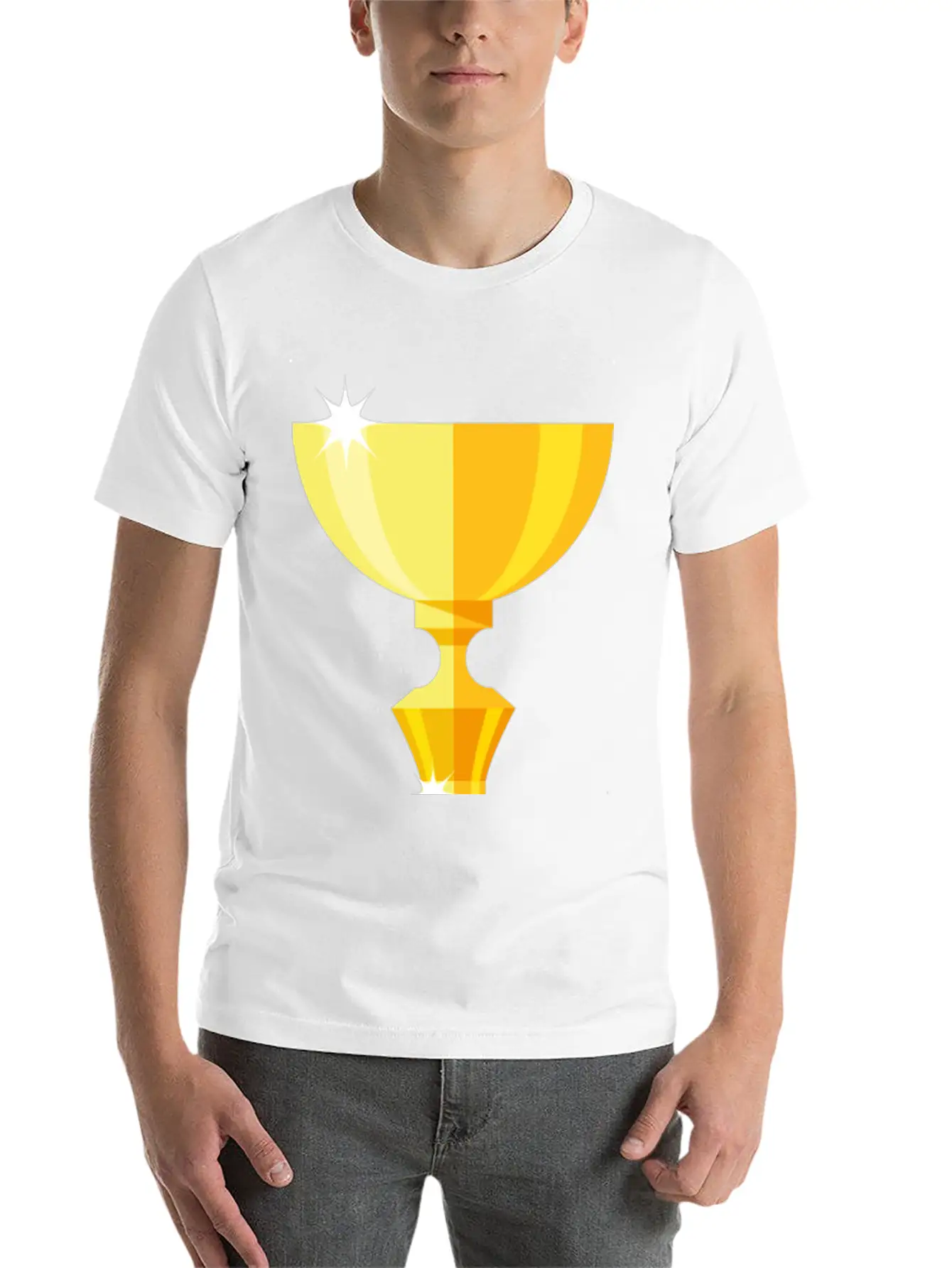 Gold Trophy Timeless Short Sleeve Tee – Comfy And Minimalist Design