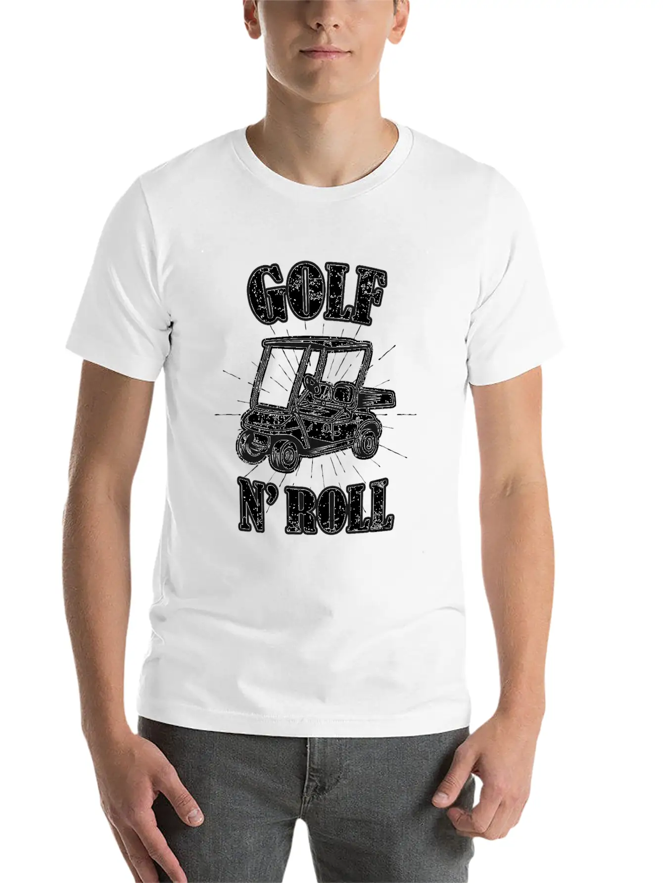 Golf N Roll Golfer Gifts Unisex Short Sleeve Soft Cotton T-Shirt – Casual Everyday Wear