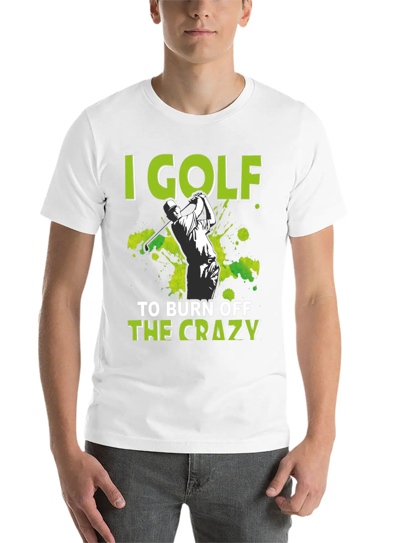 Golf To Burn Off Crazy Timeless Short Sleeve Tee – Comfy And Minimalist Design