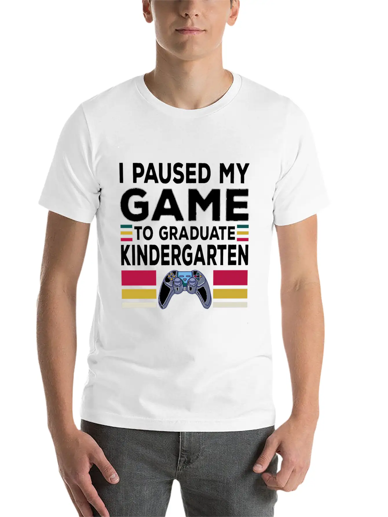 Goodbye Kindergarten Graduation Hello First Grade Unisex Short Sleeve Soft Cotton T-Shirt – Casual Everyday Wear