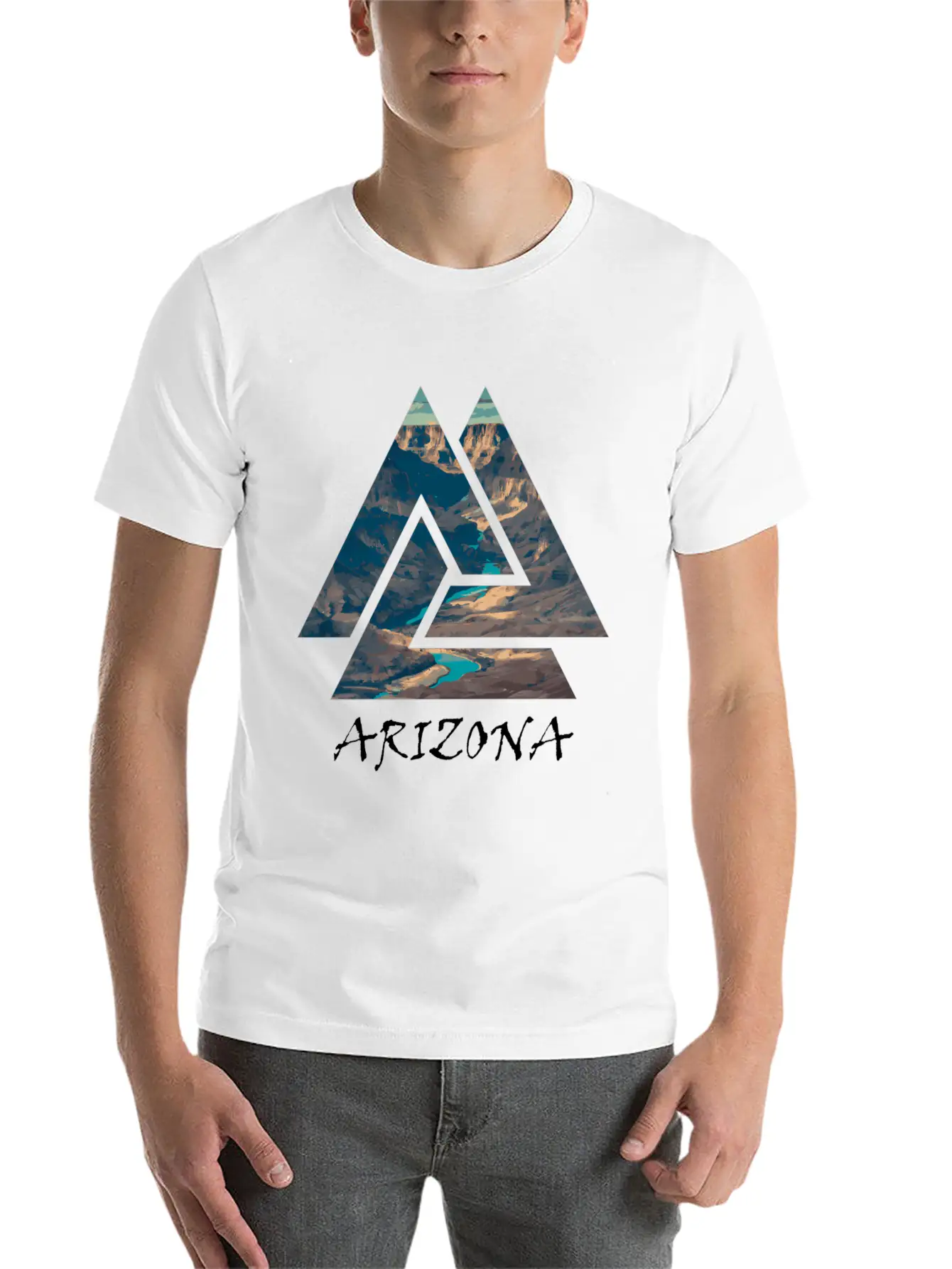 Grand Canyon National Park Arizona Travel Unisex Short Sleeve Soft Cotton T-Shirt – Casual Everyday Wear