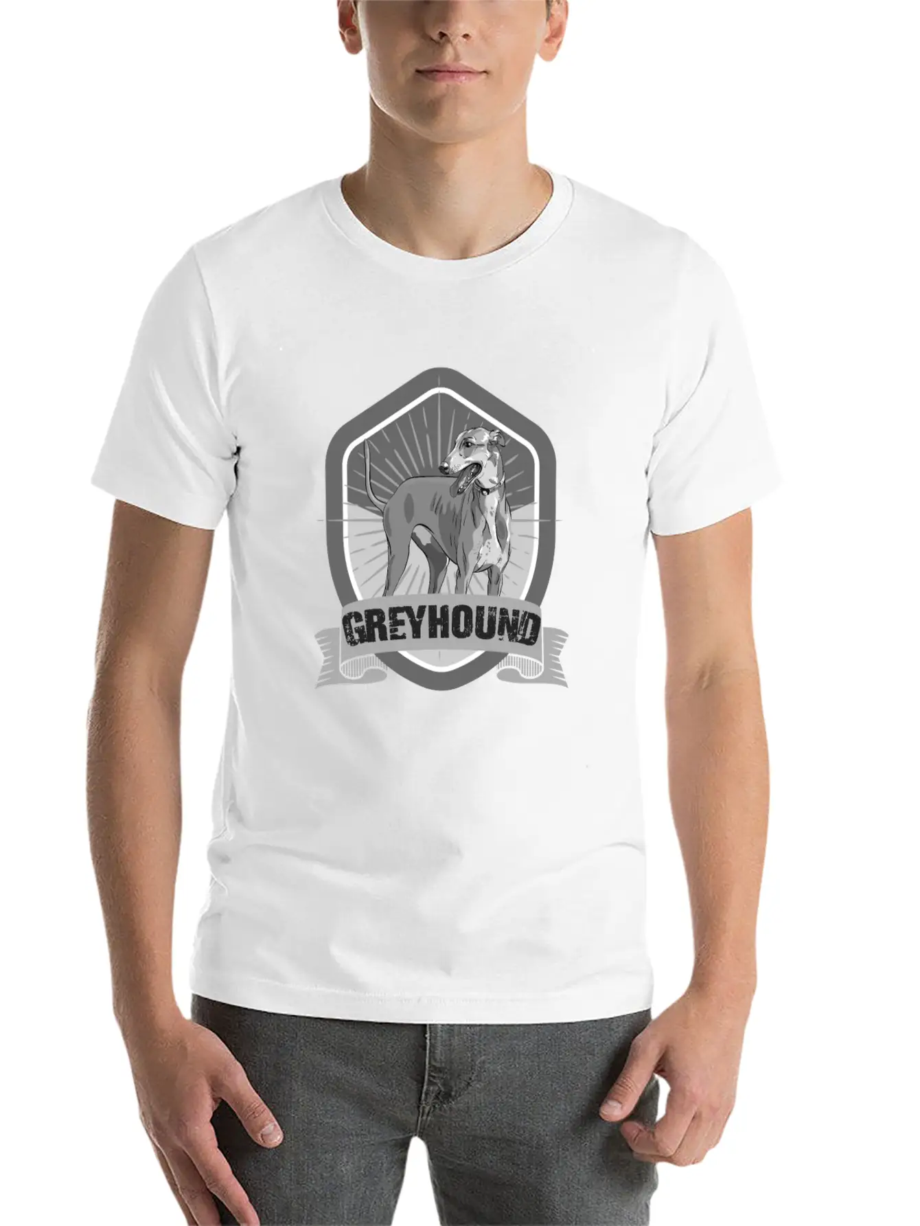 Greyhound, Galgo, Italian Stylish Everyday T-Shirt – Unisex Basic Cotton Tee