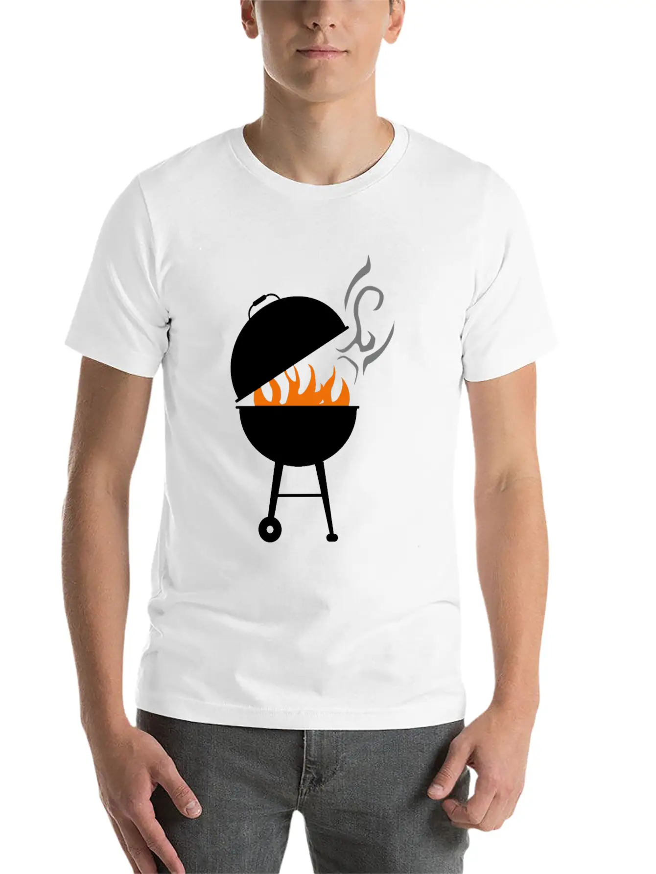 Grill Unisex Short Sleeve Soft Cotton T-Shirt – Casual Everyday Wear