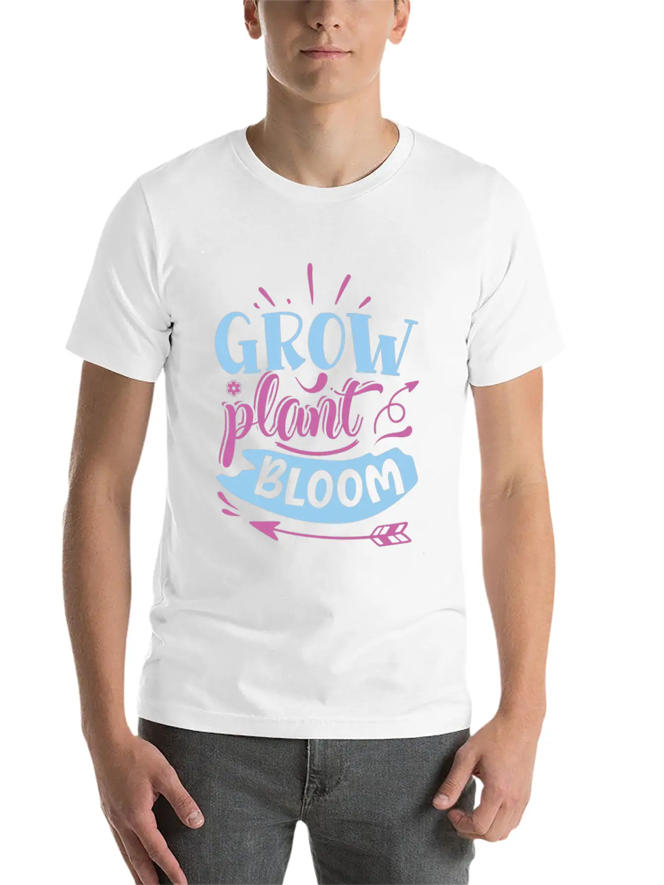 Grow Plant Bloom Stylish Everyday T-Shirt – Unisex Basic Cotton Tee
