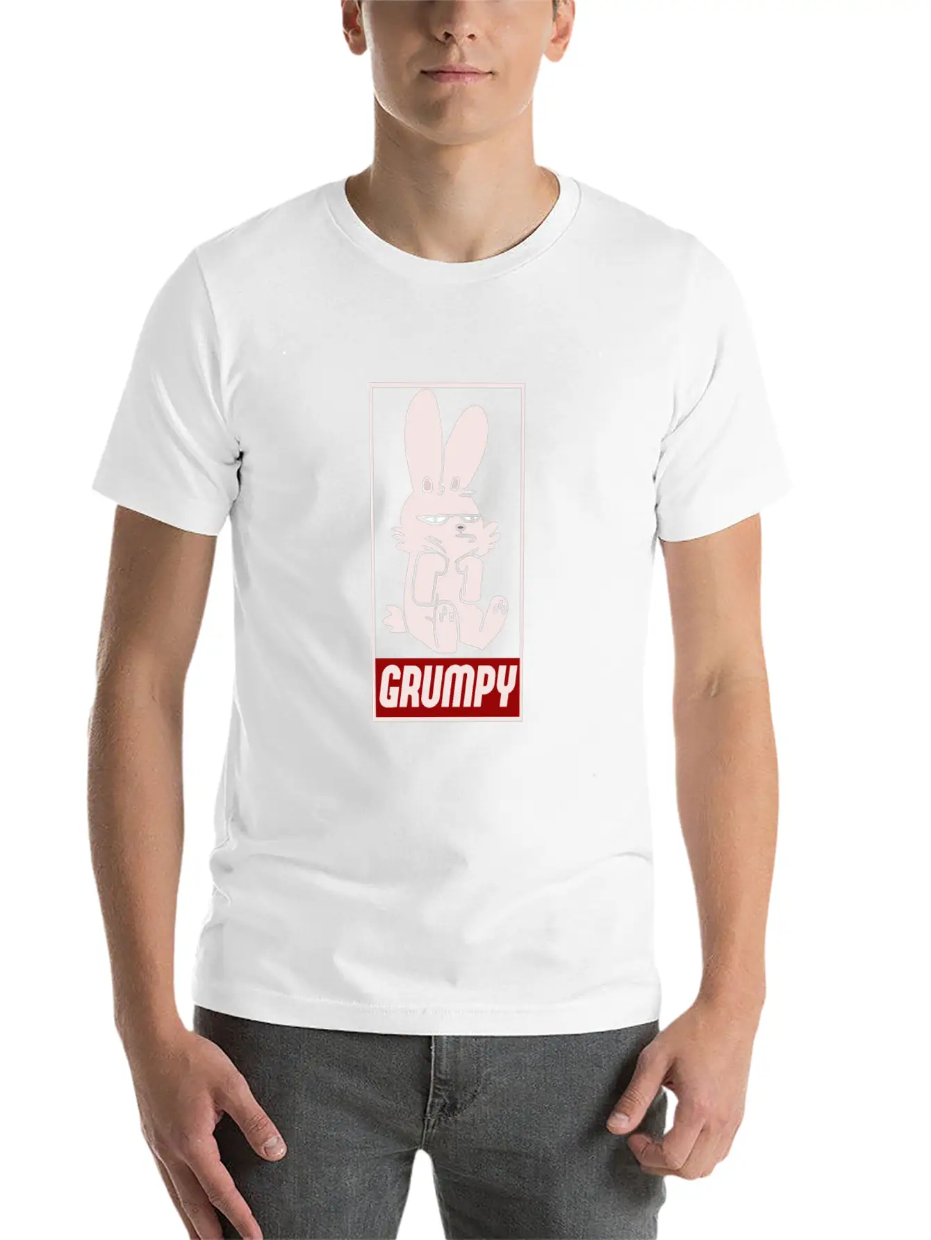 Grumpy Rabbit Timeless Short Sleeve Tee – Comfy And Minimalist Design