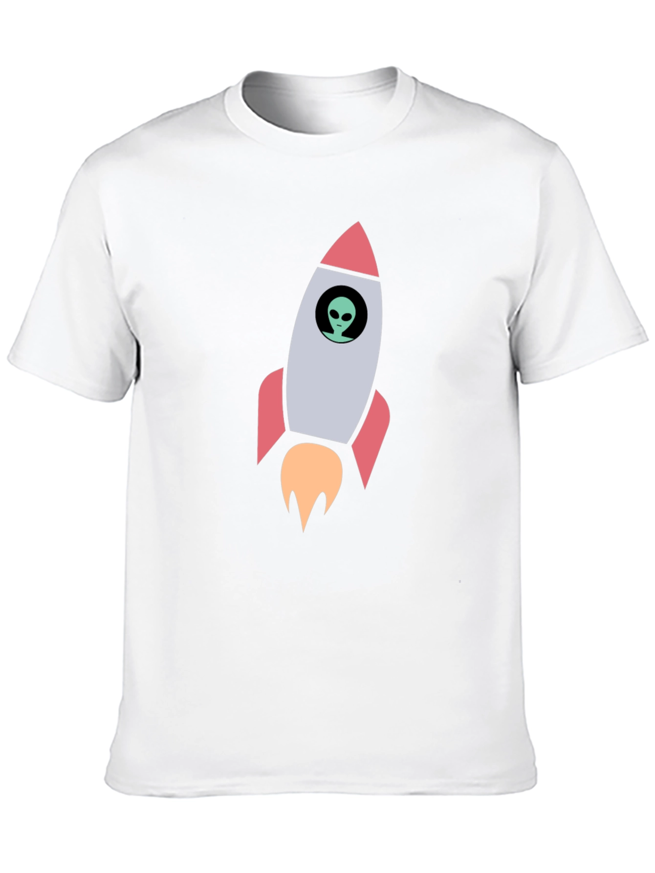 Alien Rocket T-Shirt - Space Exploration Tee