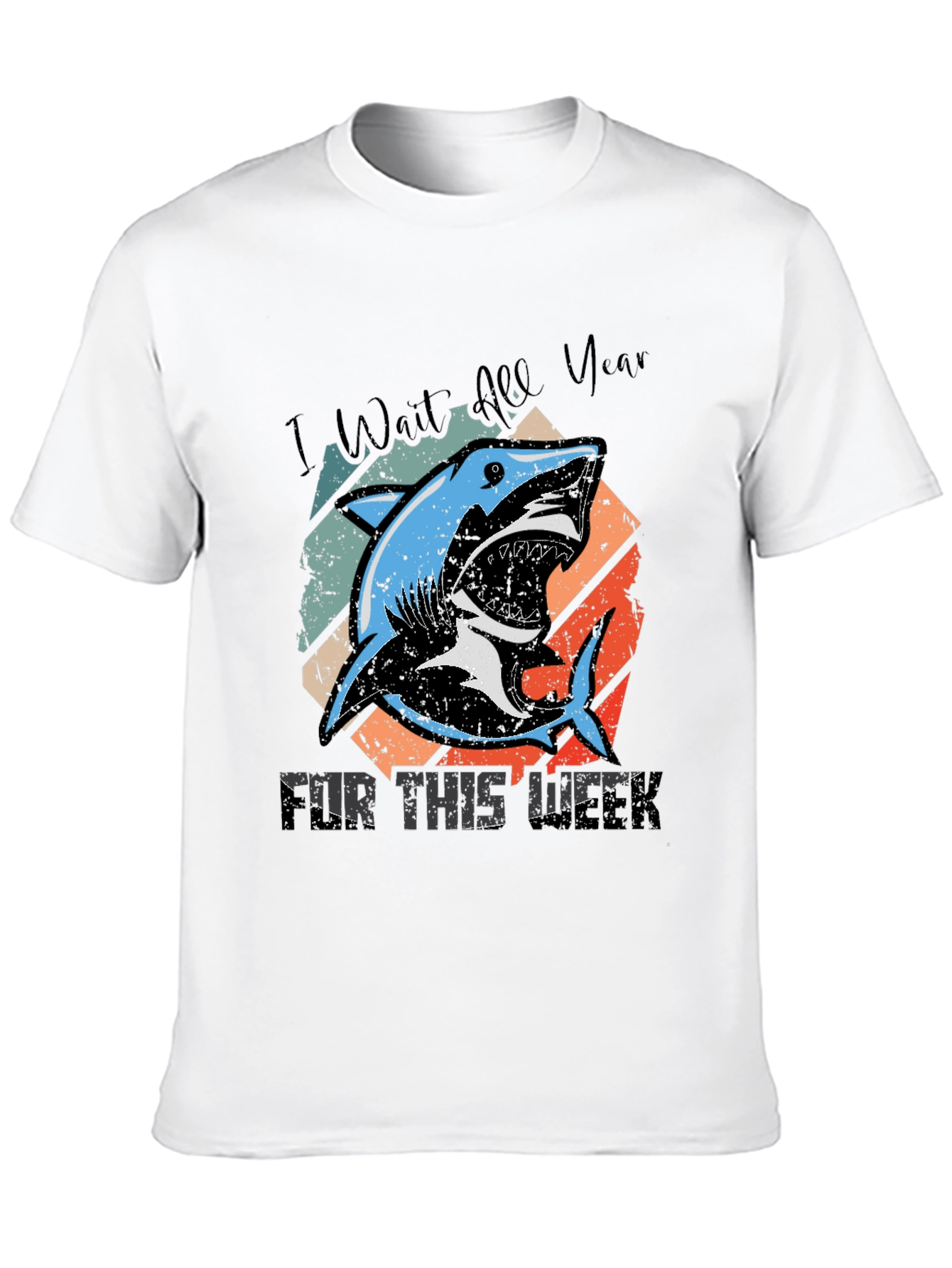 Shark Week Tee - I Wait All Year T-Shirt