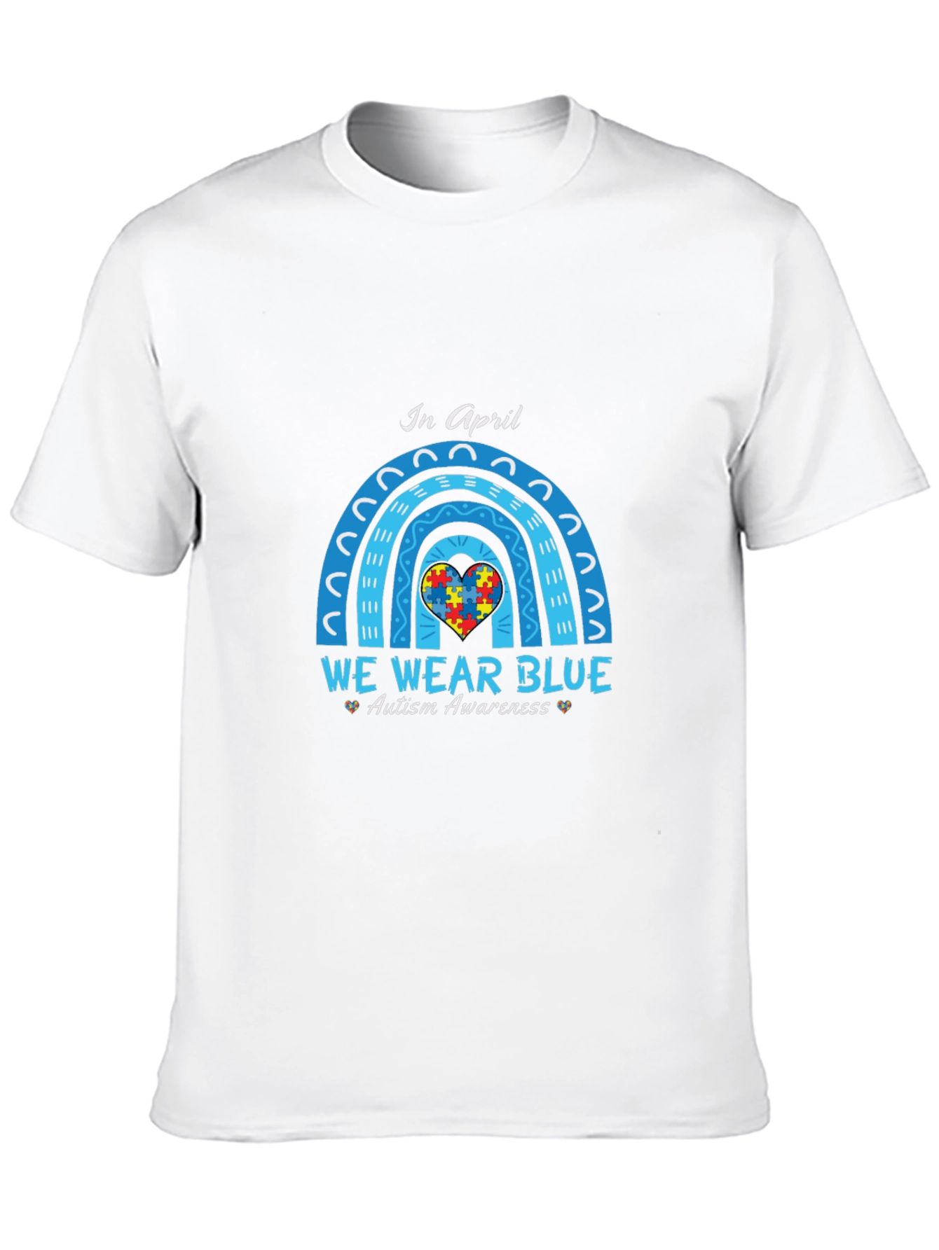 Autism Awareness T-Shirt - We Wear Blue in April