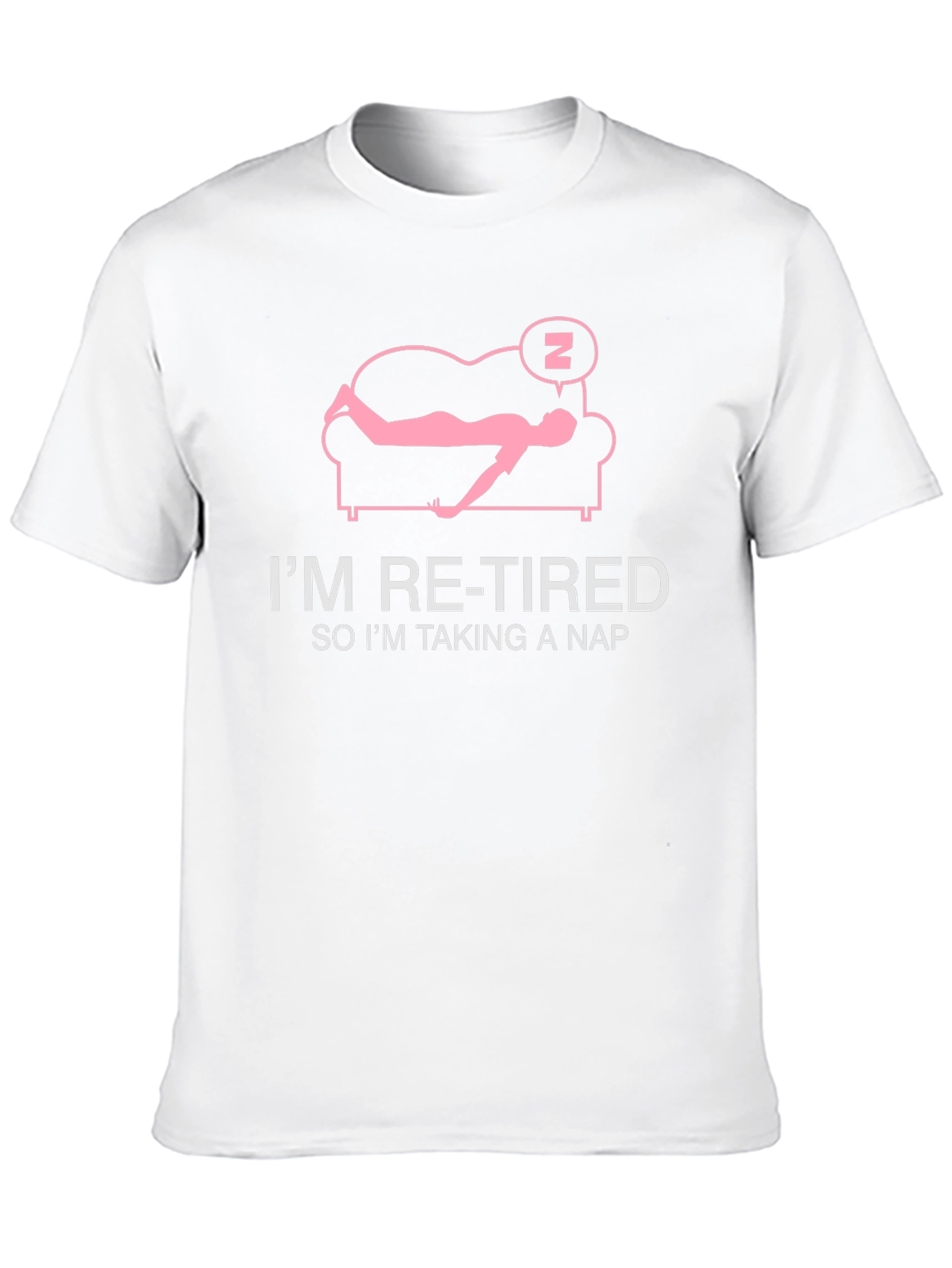Retired Taking Nap T-Shirt: Funny Retirement Tee