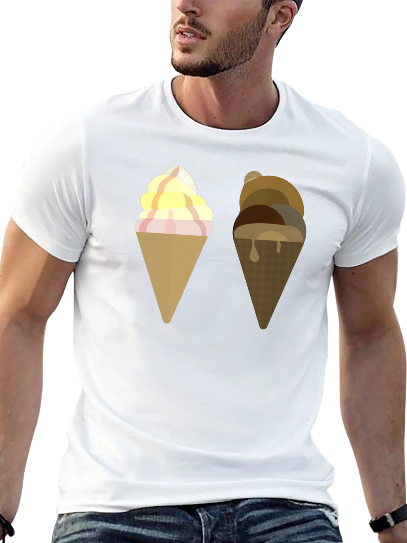 Ice Cream Cone Graphic T-Shirt