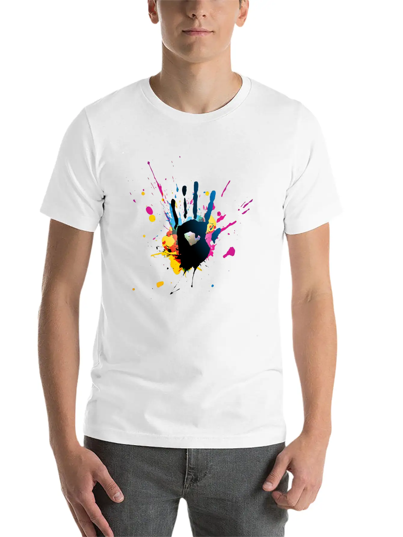Hands Stylish Everyday T-Shirt – Unisex Basic Cotton Tee
