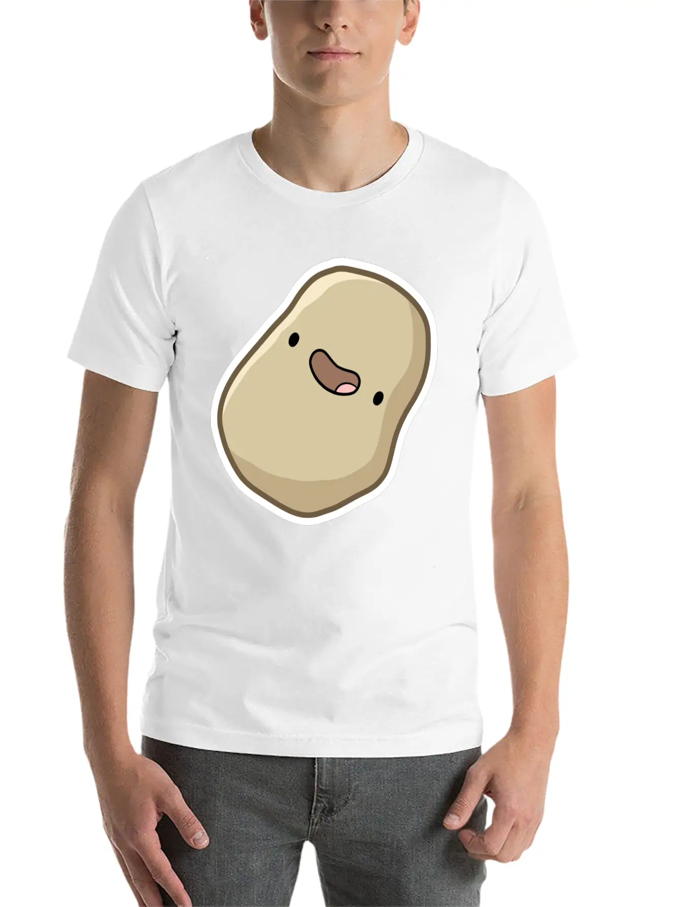 Happy Potato Stylish Everyday T-Shirt – Unisex Basic Cotton Tee