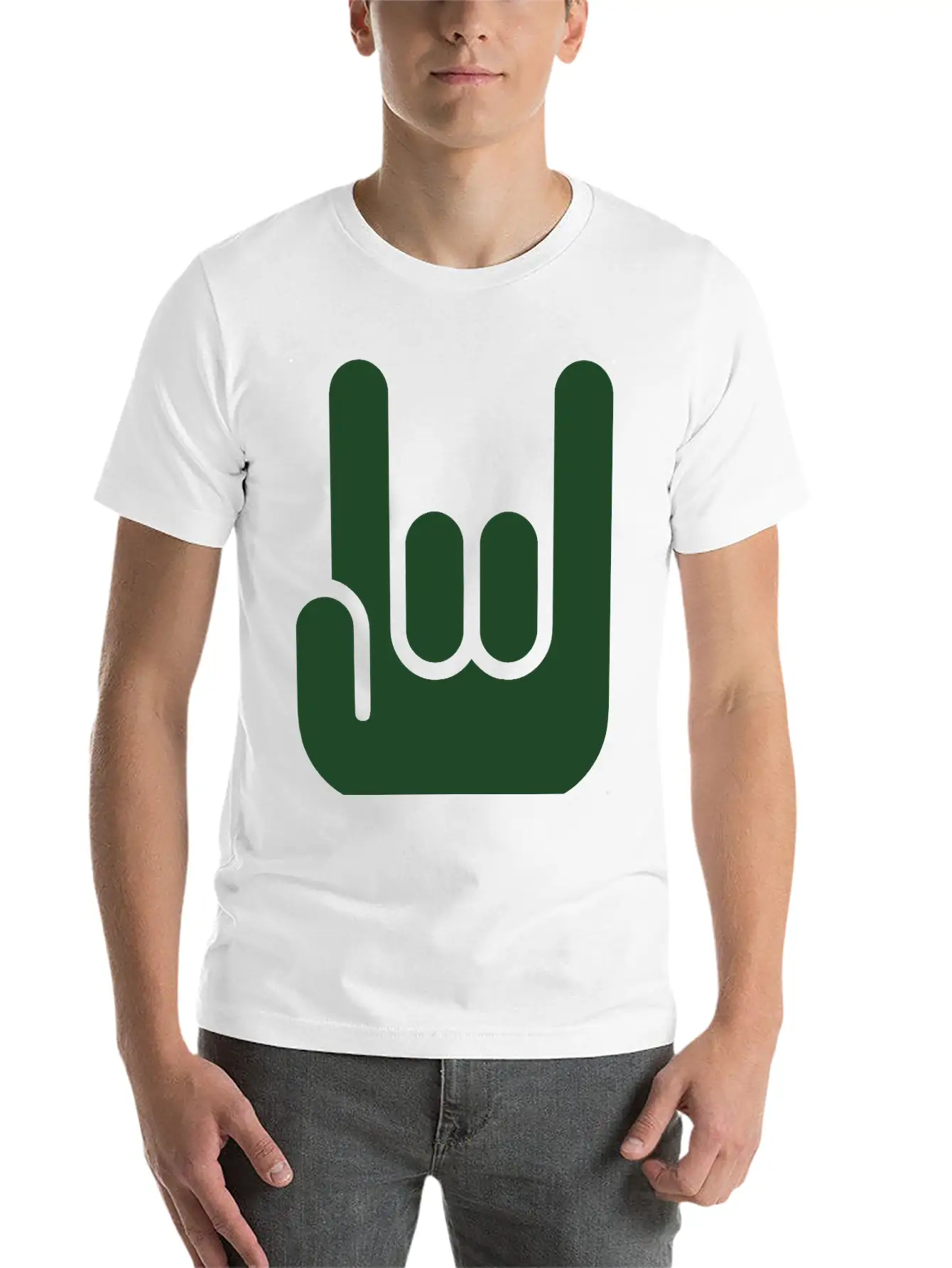 HARD ROCK - ROCK ON FINGERS Unisex Casual T-Shirt – Clean Design For Daily Comfort