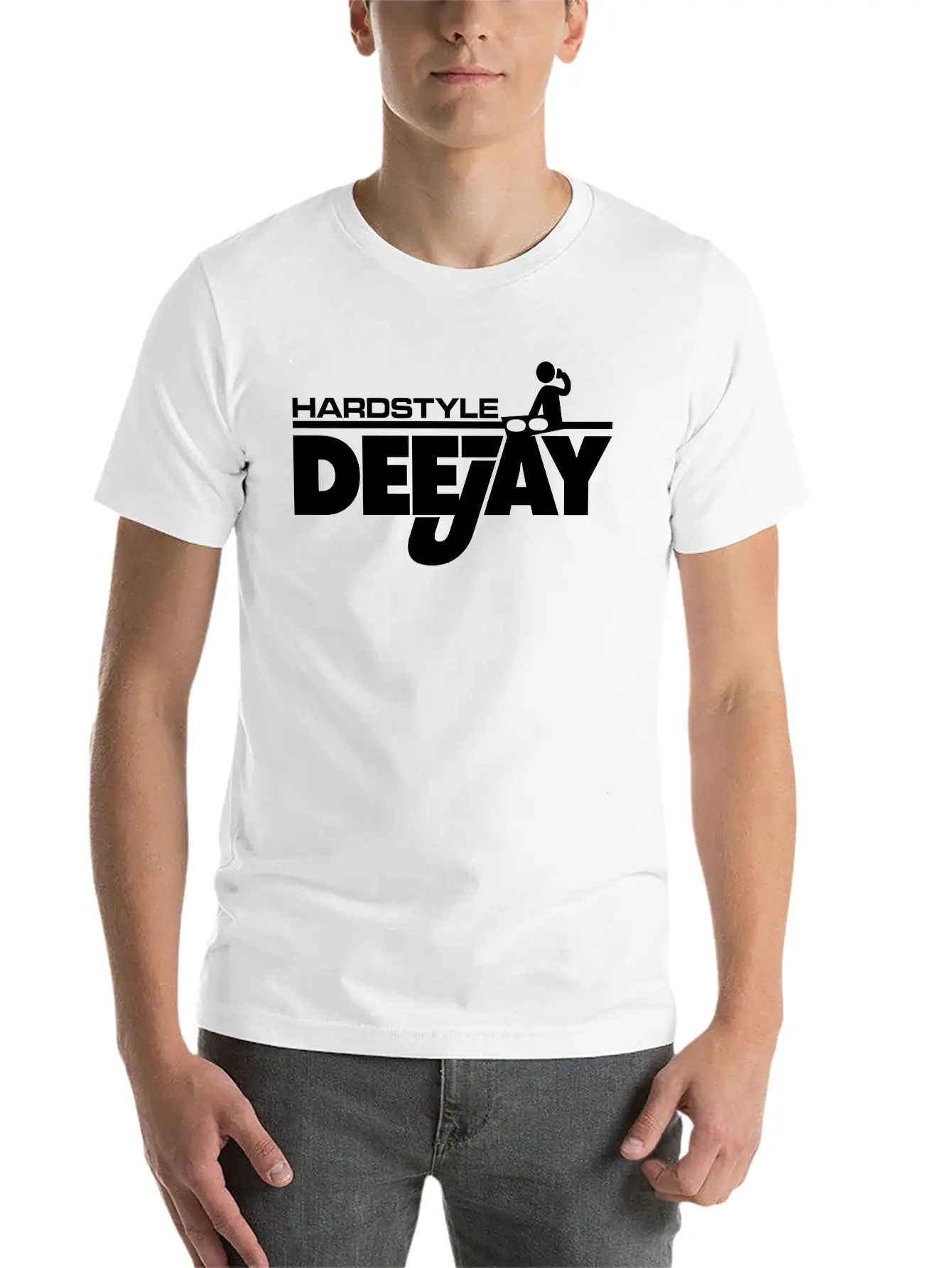 Hardstyle Deejay Comfortable Minimalist Graphic Tee – Summer Style Essential