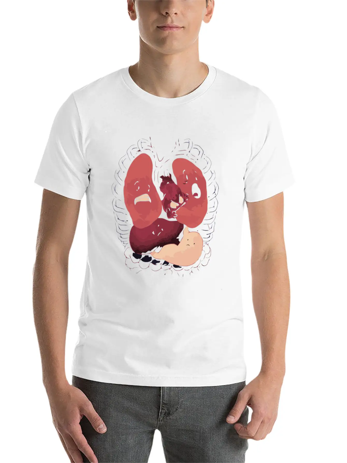 Heart Attack Basic Graphic T-Shirt – Daily Comfort In Soft Cotton
