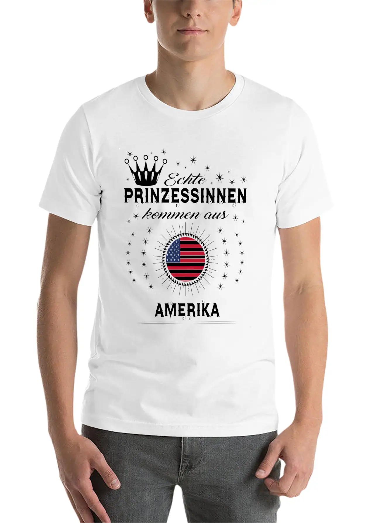 Heimat Prinzessinnen Kommen AMERIKA Stylish Everyday T-Shirt – Unisex Basic Cotton Tee