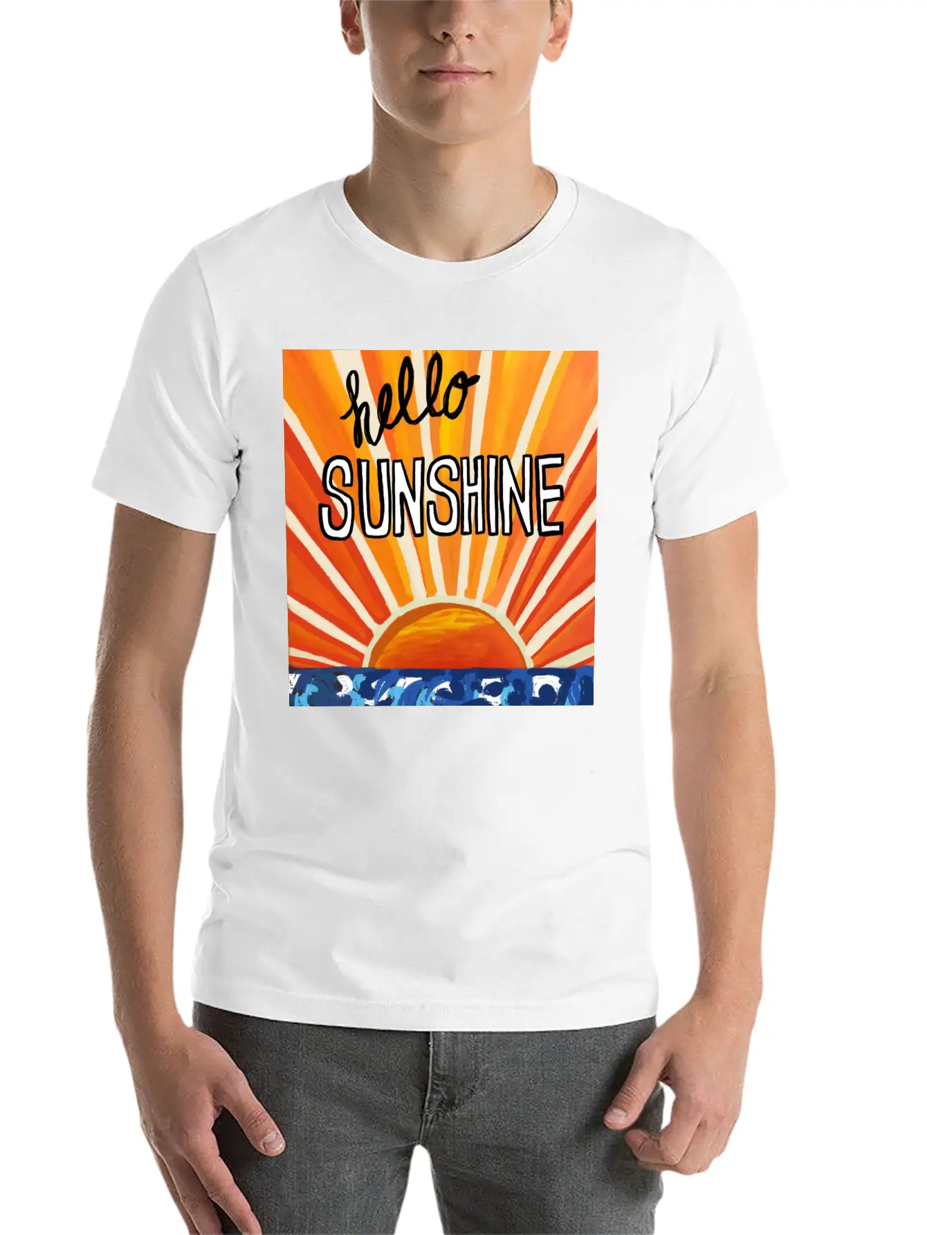 Hello Sunshine Timeless Short Sleeve Tee – Comfy And Minimalist Design