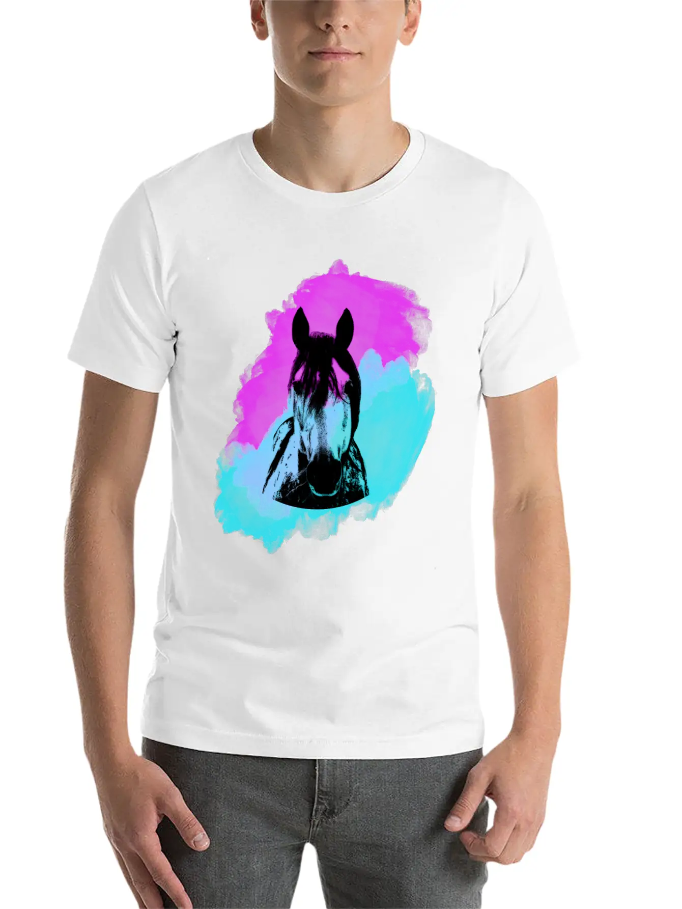 Horse Girls Riding Comfortable Minimalist Graphic Tee – Summer Style Essential
