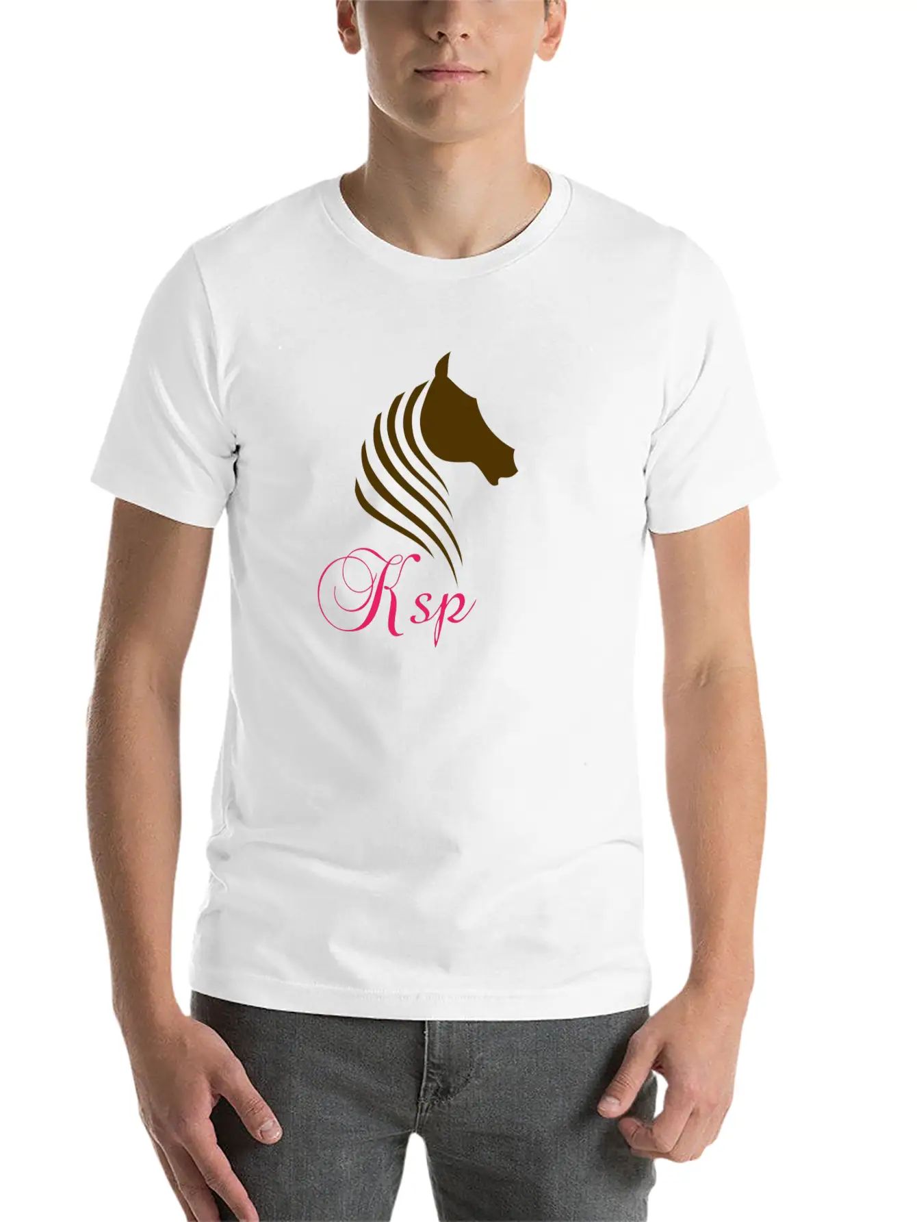 Horse Log Unisex Casual T-Shirt – Clean Design For Daily Comfort