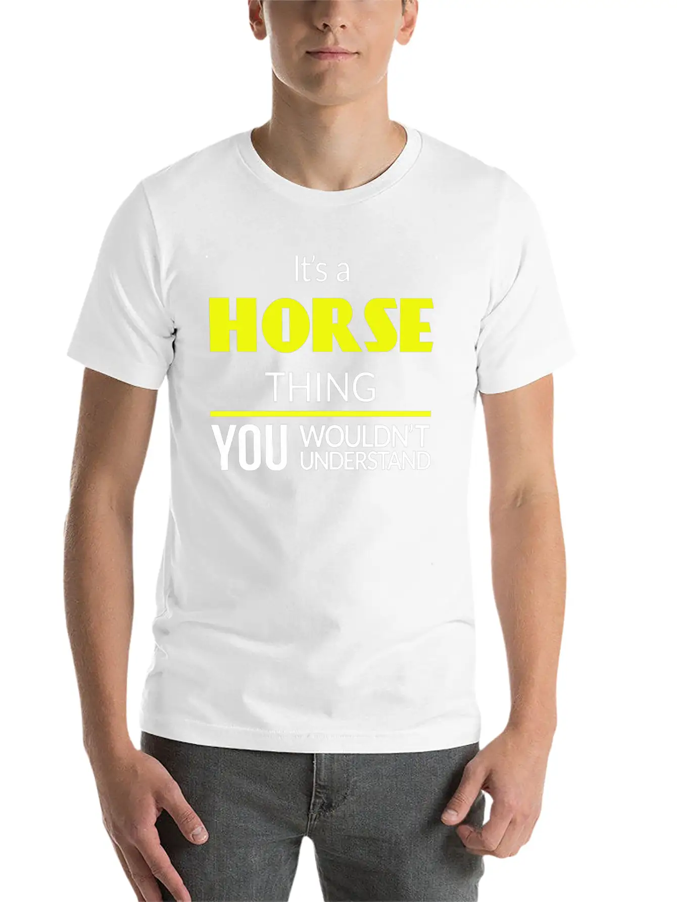 Horse Thing Essential Unisex Summer Tee – Soft Cotton Casual Fit