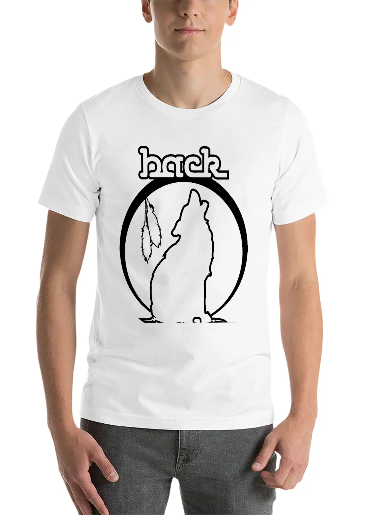 Howling Wolf - Wolf Howls At The Moon - Animal Stylish Everyday T-Shirt – Unisex Basic Cotton Tee