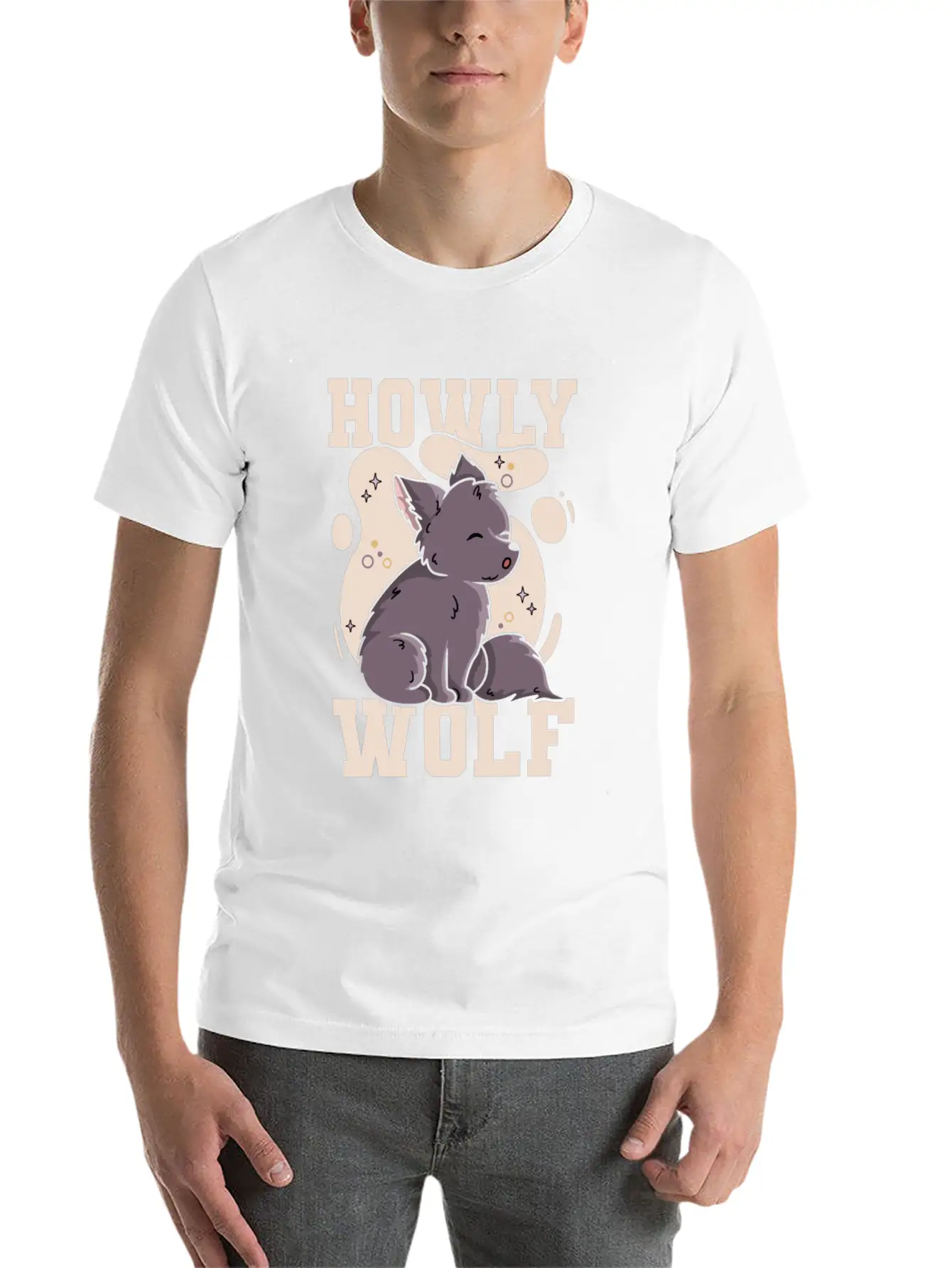 Howly Wolf Quote For A Wolf Expert Unisex Short Sleeve Soft Cotton T-Shirt – Casual Everyday Wear
