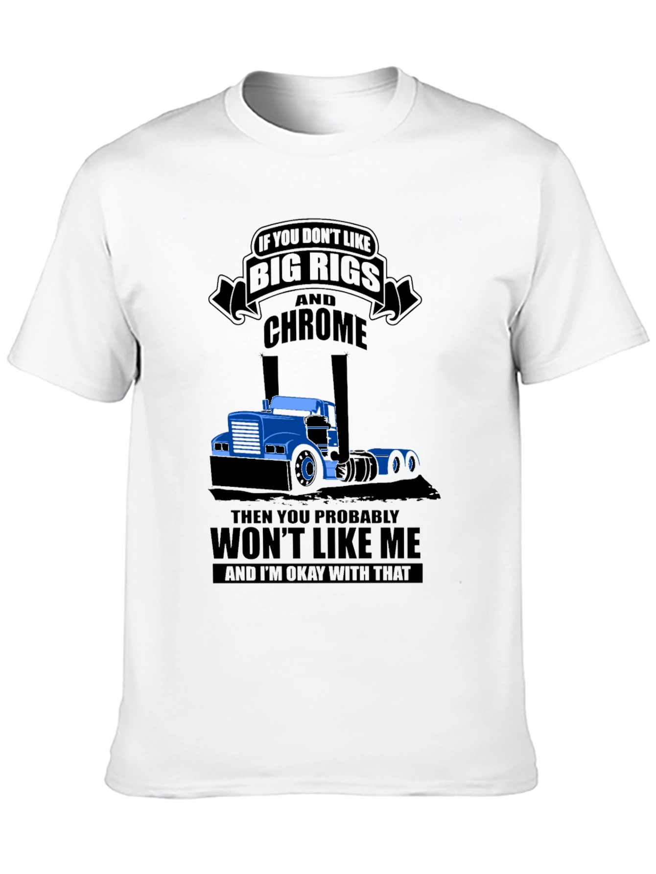 Big Rigs & Chrome T-Shirt - Trucker Style Tee