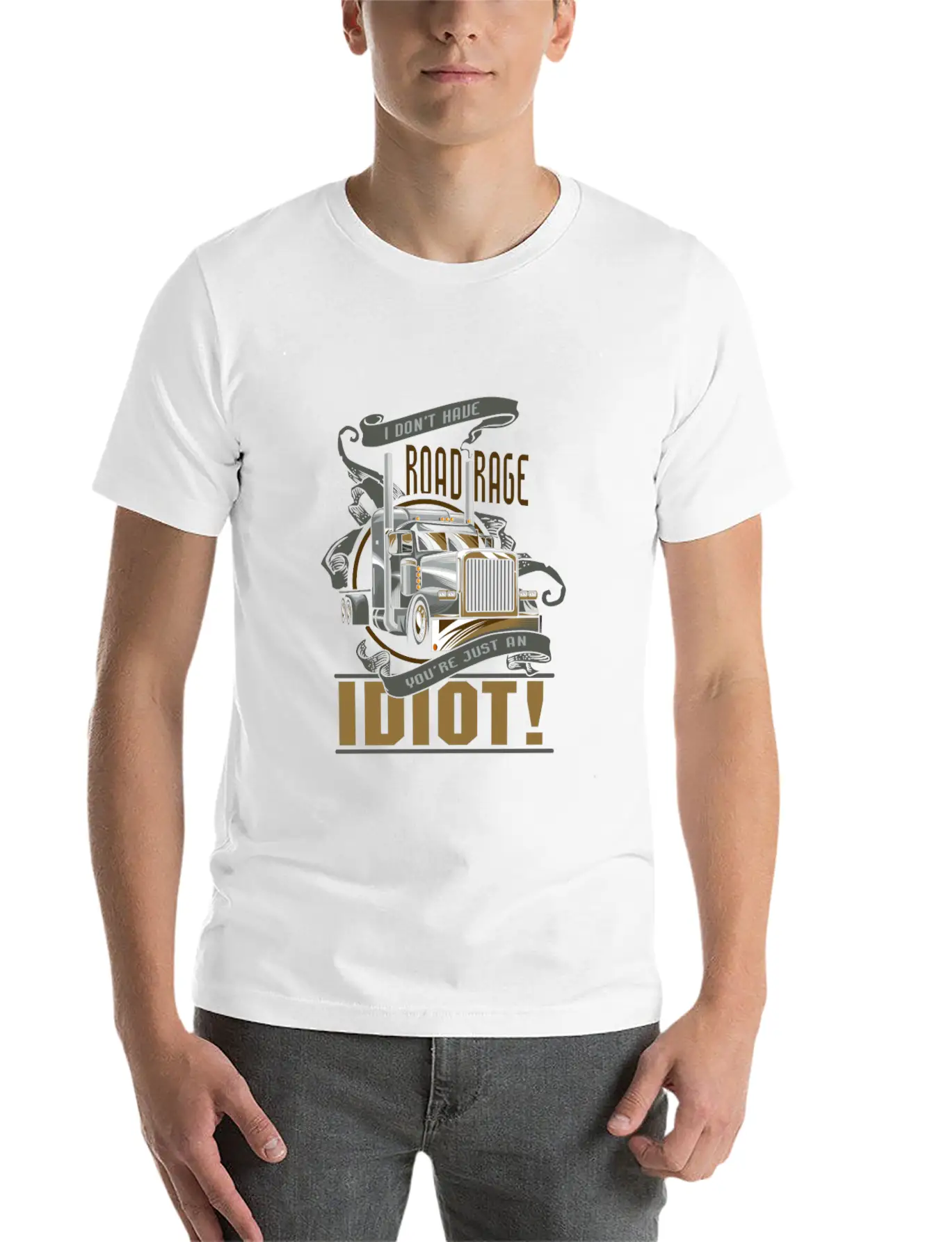 I Don't Have Road Rage You're Just An Idiot! Comfortable Minimalist Graphic Tee – Summer Style Essential
