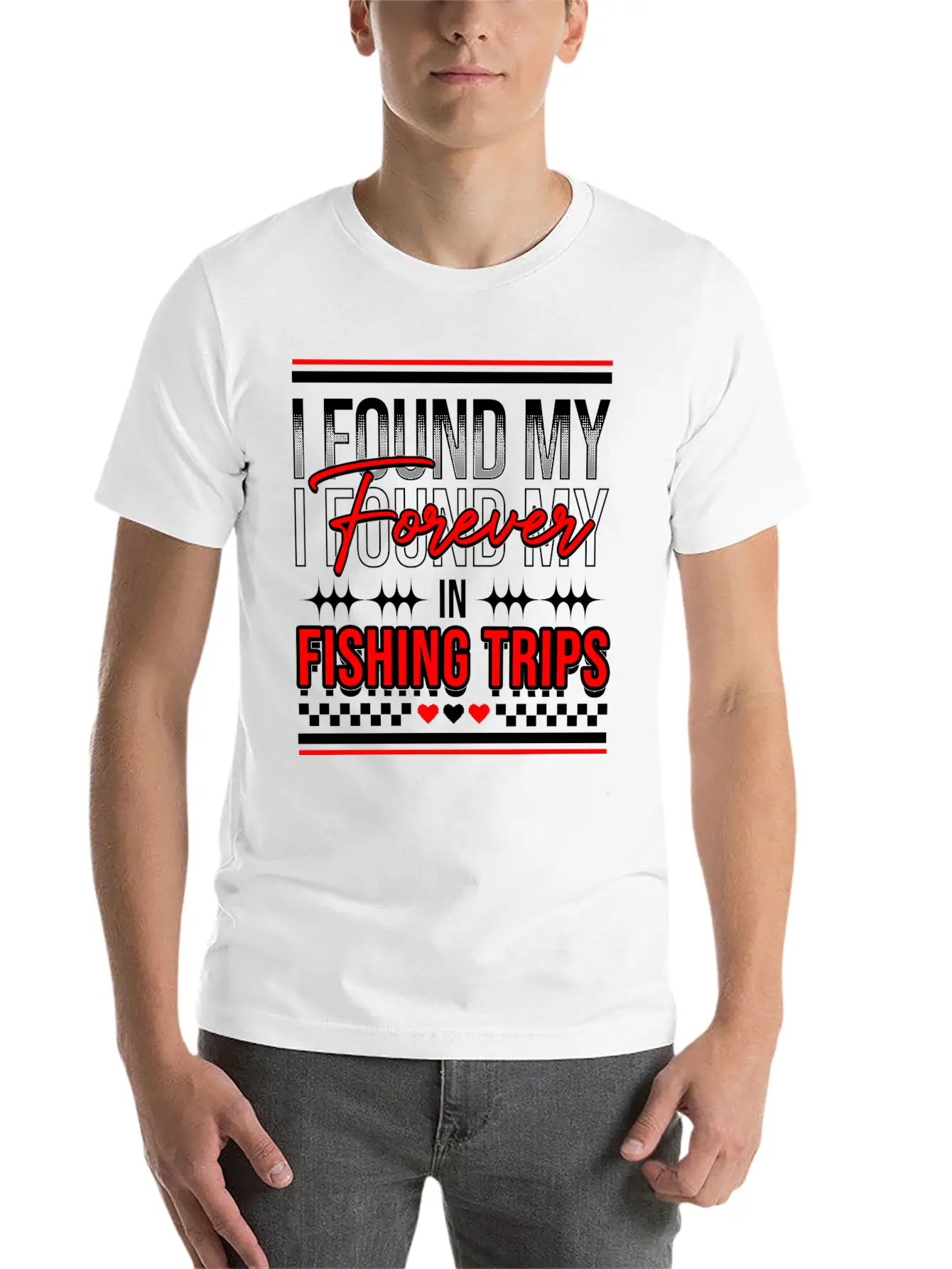 I Found My Forever In Fishing Trips Comfortable Minimalist Graphic Tee – Summer Style Essential