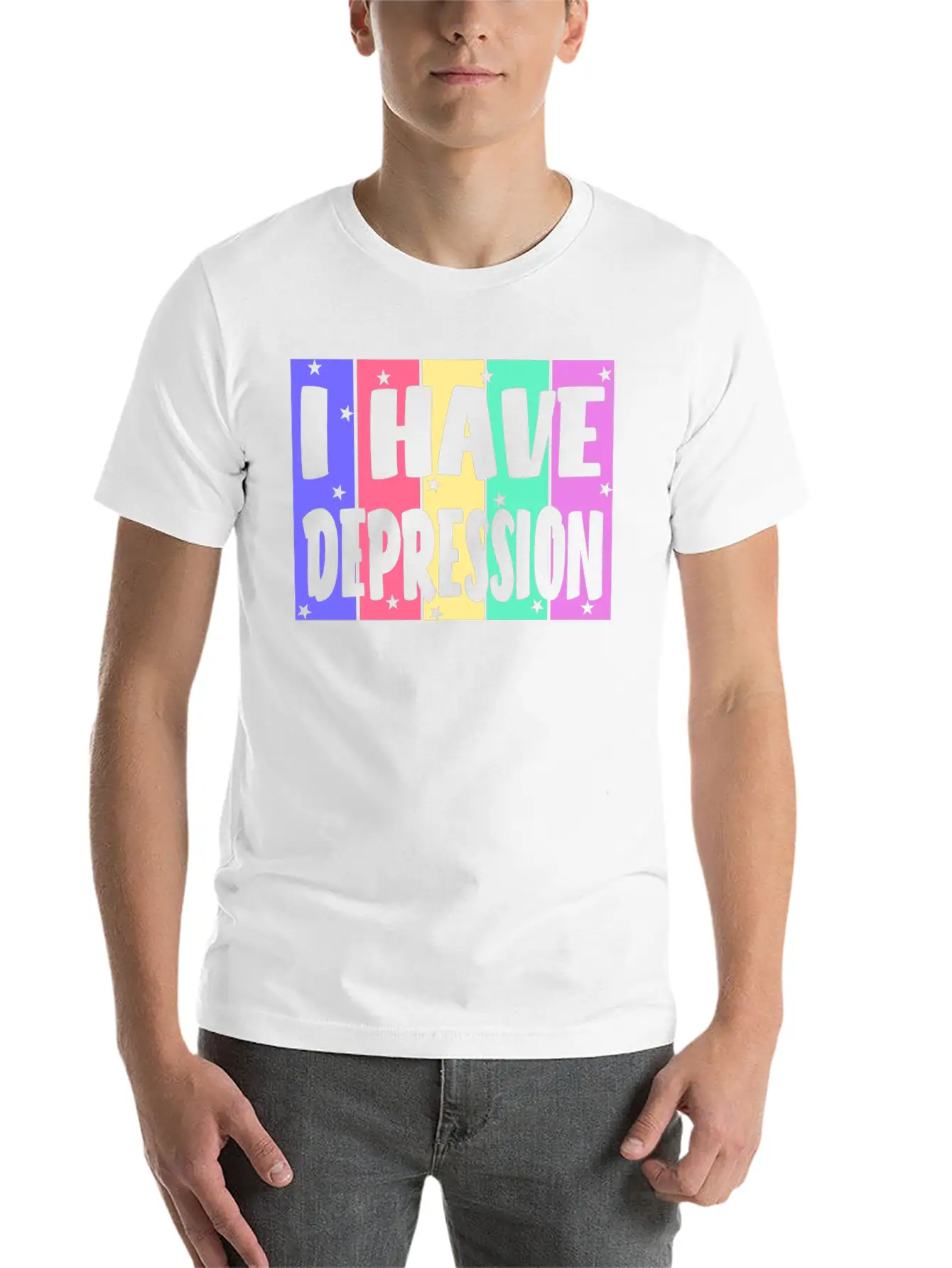 I Have Depression Basic Graphic T-Shirt – Daily Comfort In Soft Cotton