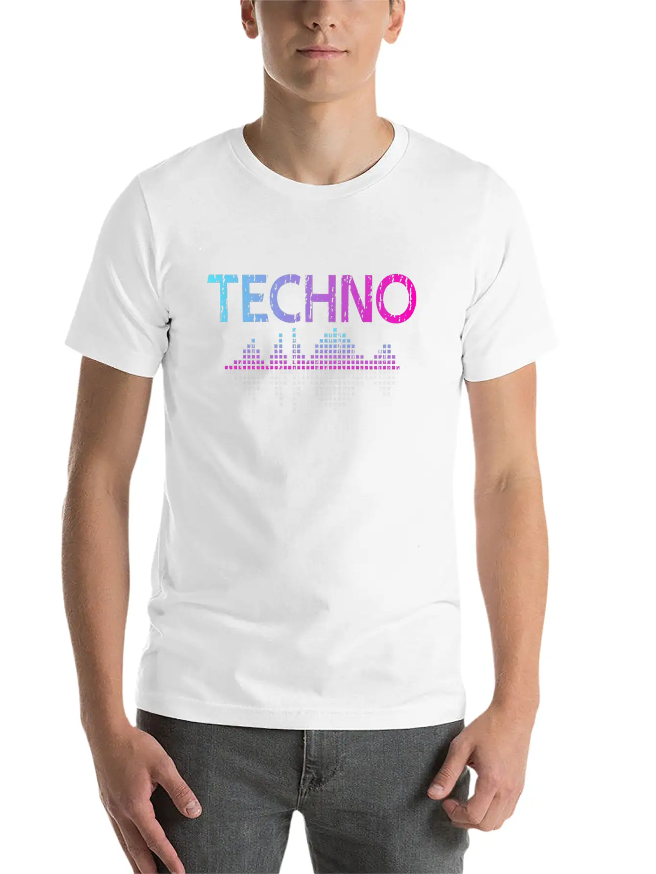 I Like Techno Music Musicals Basic Graphic T-Shirt – Daily Comfort In Soft Cotton