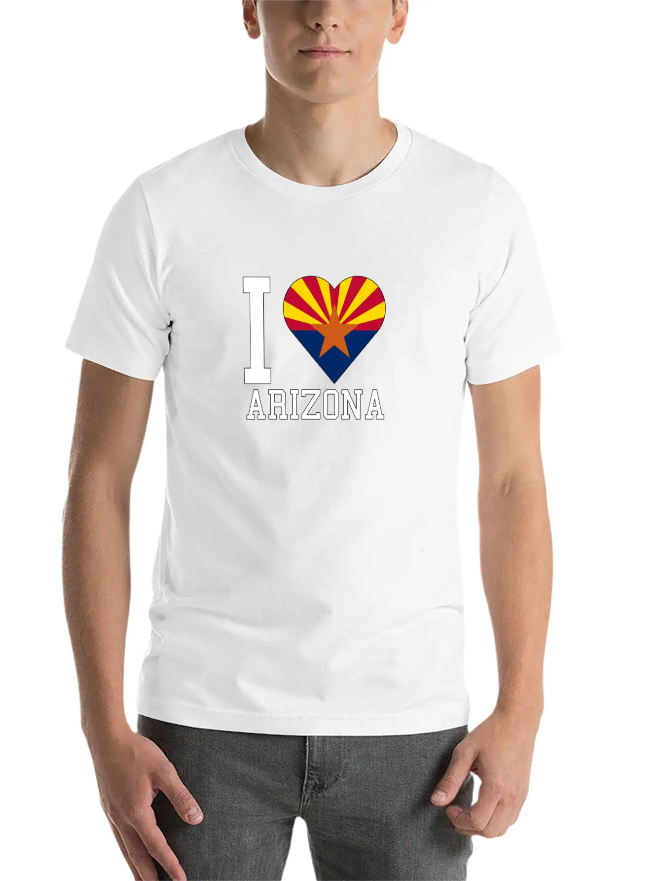 I Love Arizona - Arizona - Total Basics Stylish Everyday T-Shirt – Unisex Basic Cotton Tee
