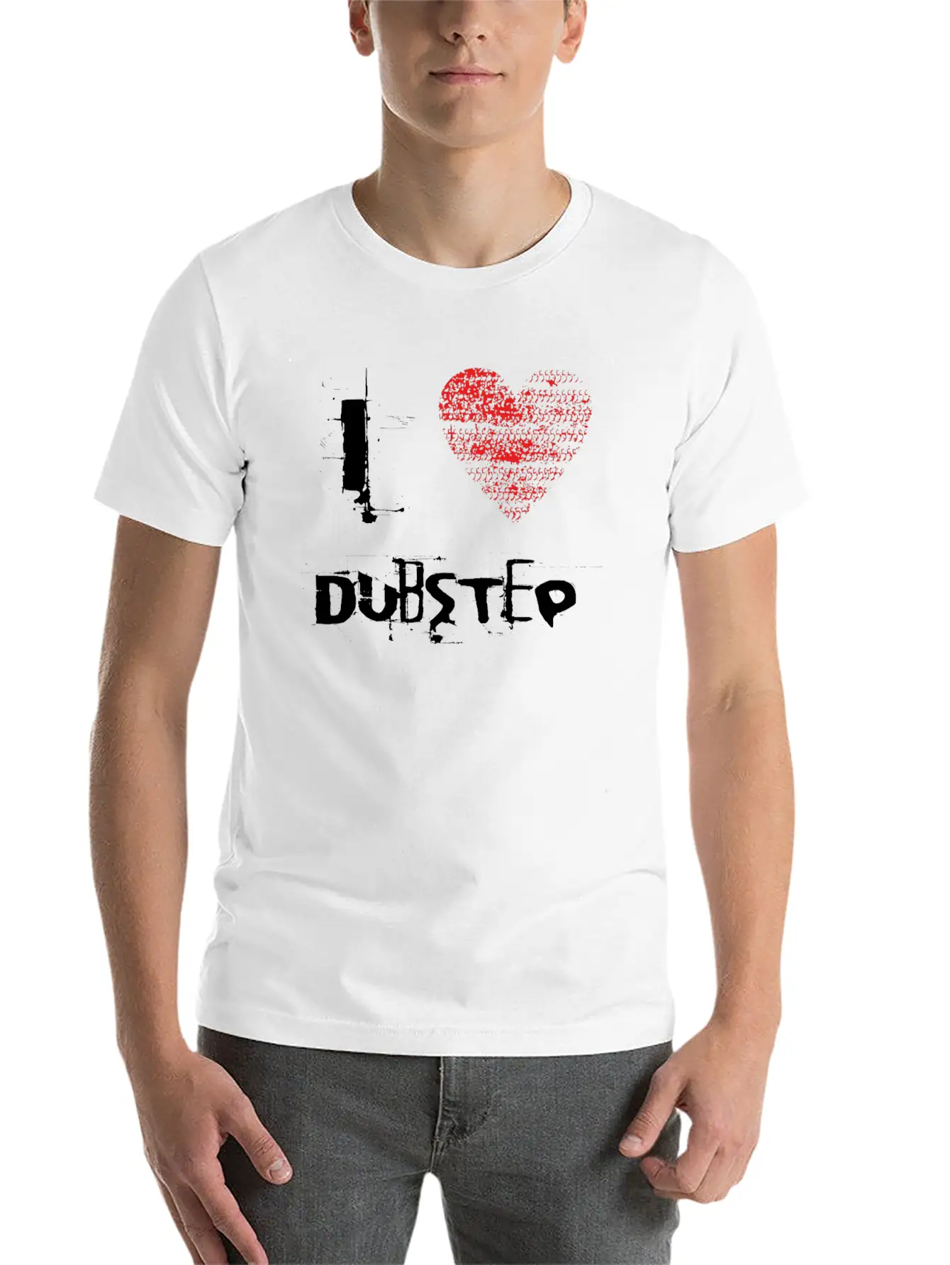 I Love Dubstep Techno Minimal Rave Basic Graphic T-Shirt – Daily Comfort In Soft Cotton
