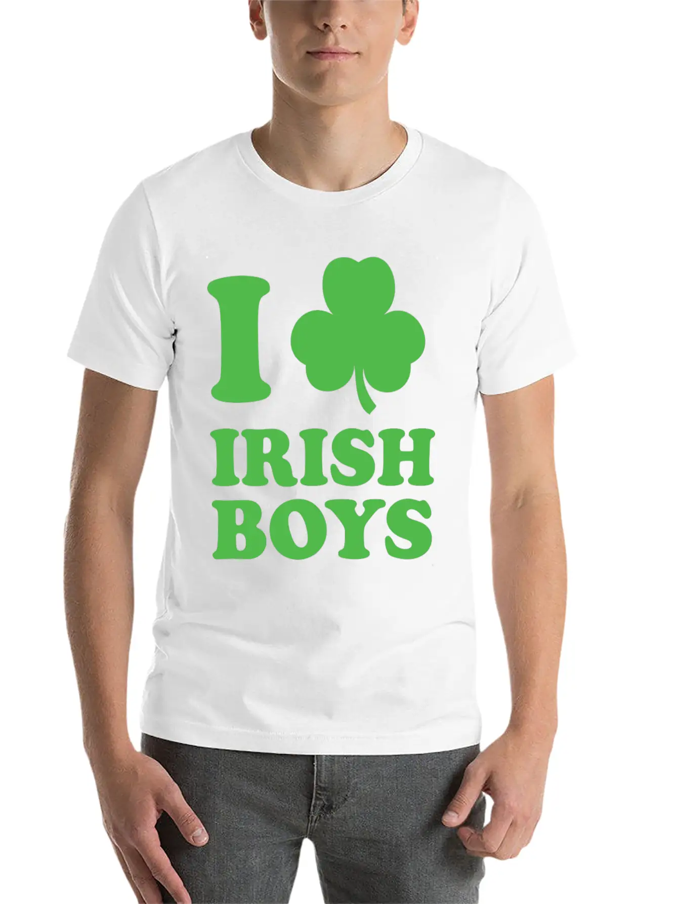I Love Irish Boys Stylish Everyday T-Shirt – Unisex Basic Cotton Tee